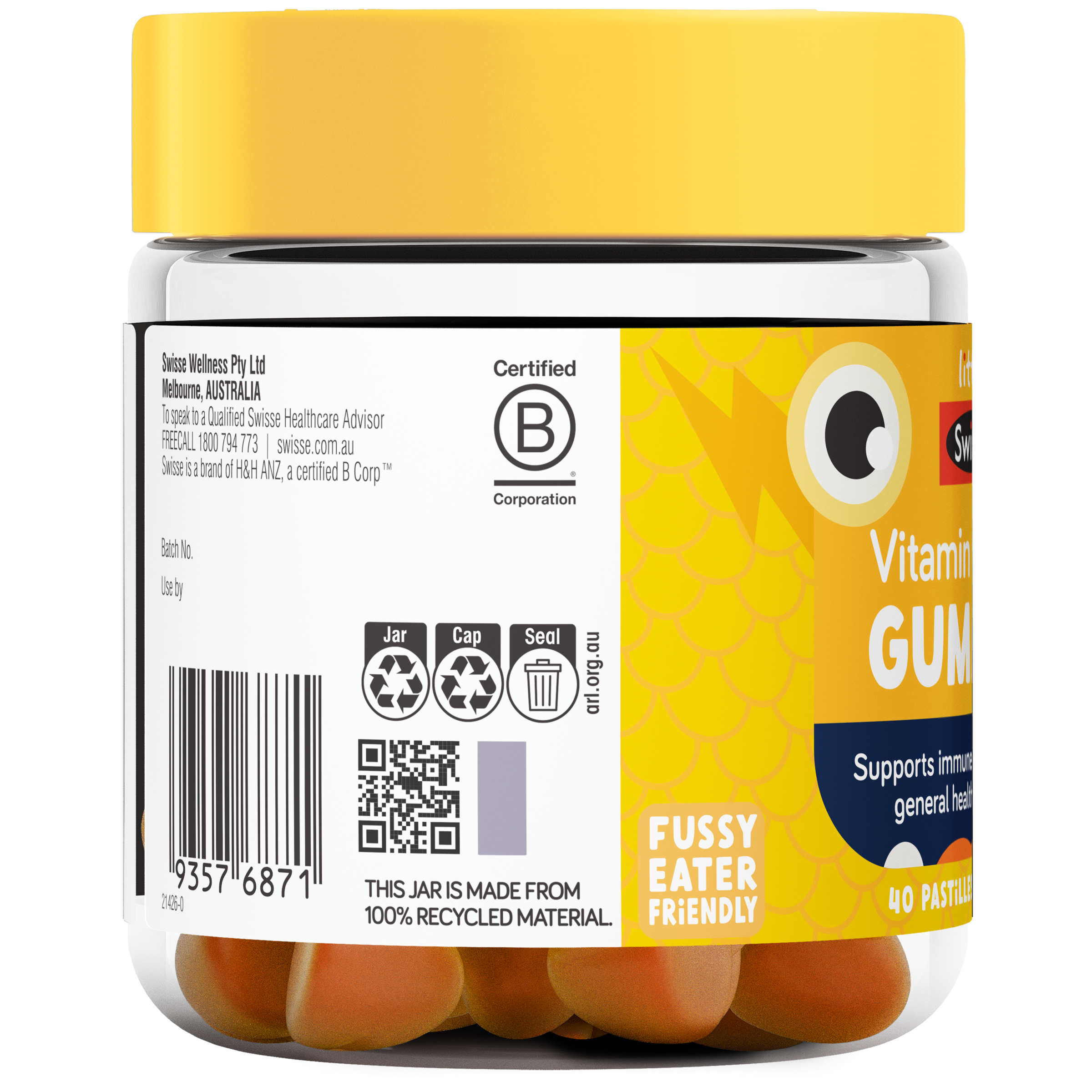 SWISSE LITTLE VITAMIN C + ZINC 40 GUMMIES - Image 4