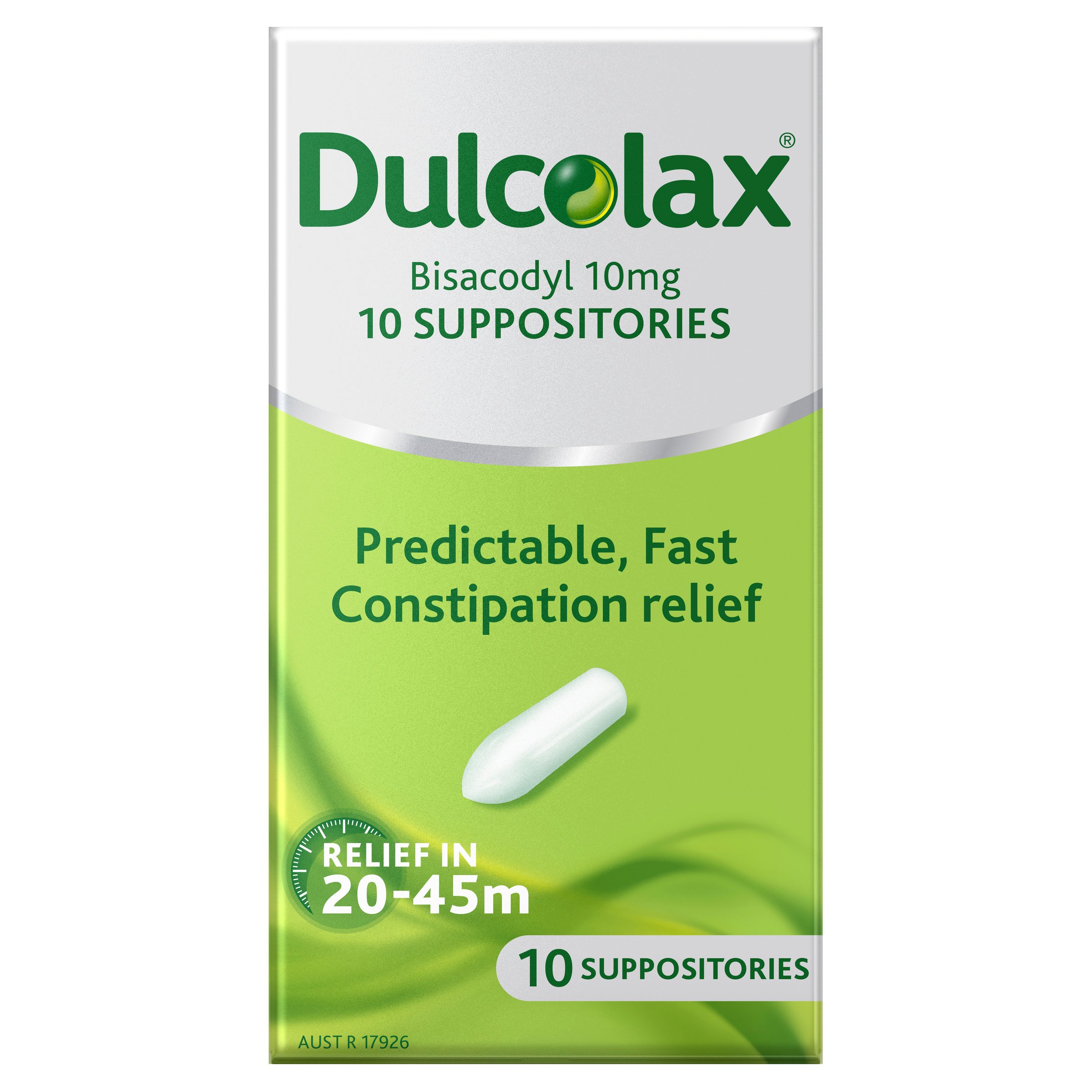 DULCOLAX CONSTIPATION RELIEF SUPPOSITORIES 10 PACK - Image 2