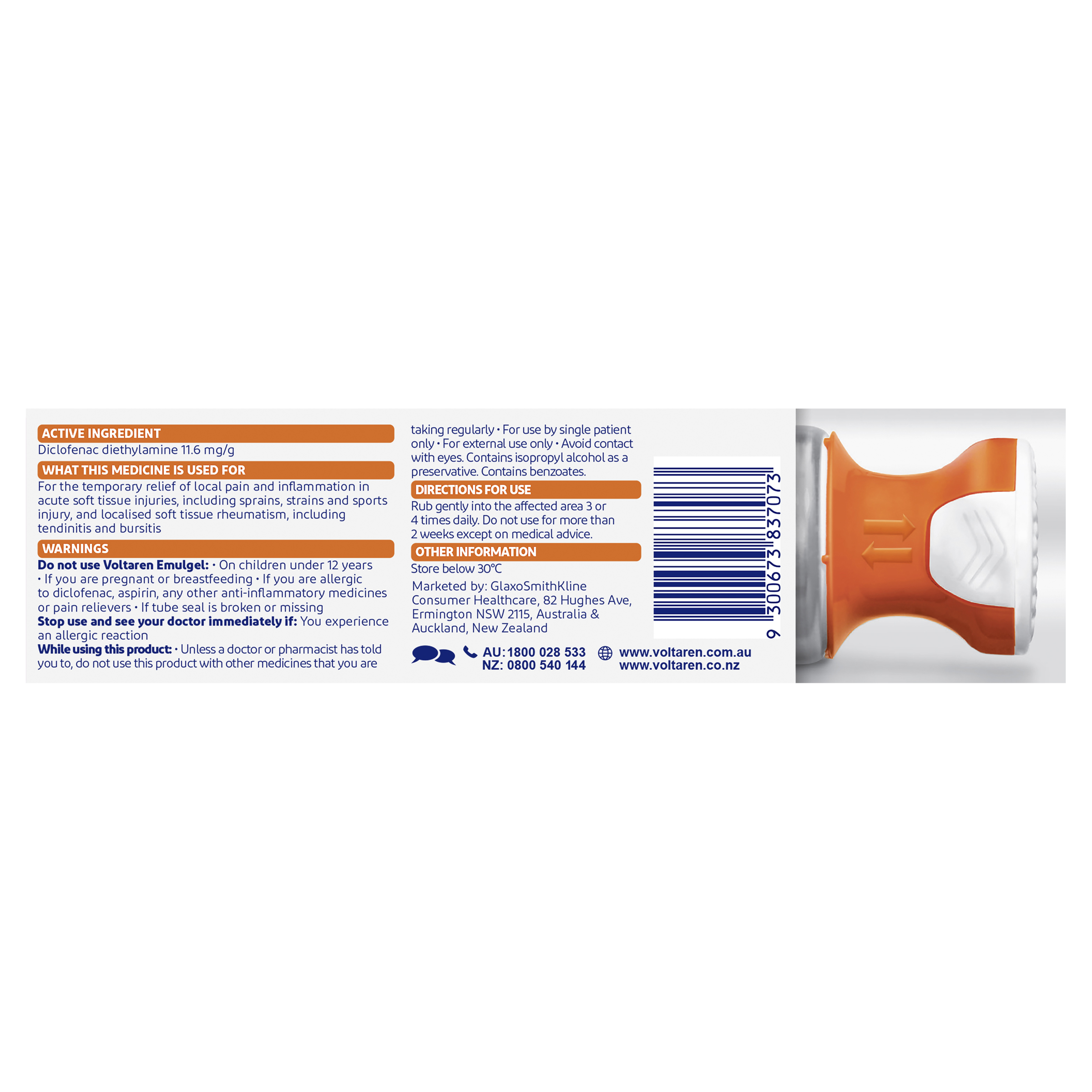 VOLTAREN EMULGEL NO MESS 75G - Image 5