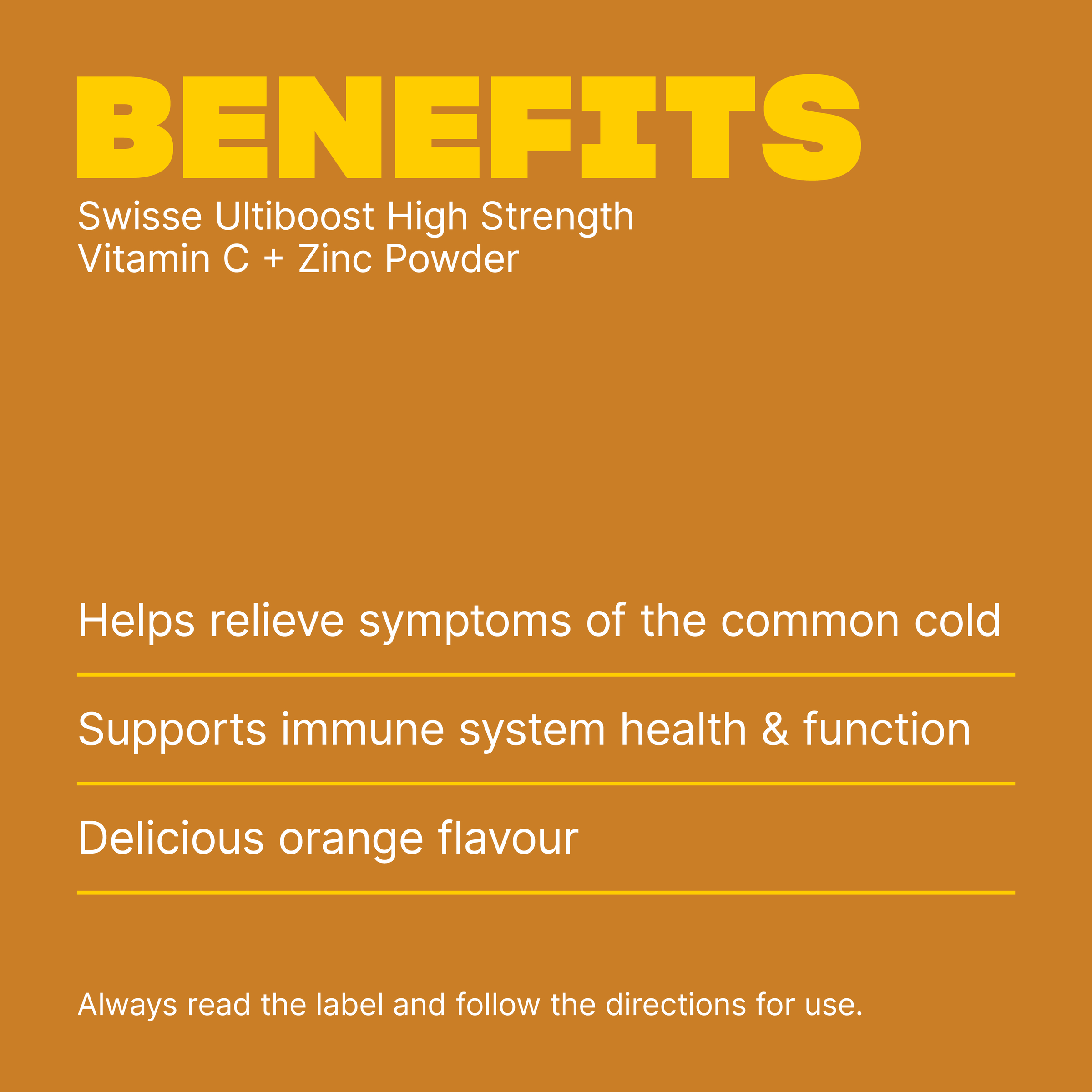 SWISSE ULTIBOOST HIGH STRENGTH VITAMIN C + ZINC ORANGE 150G - Image 3