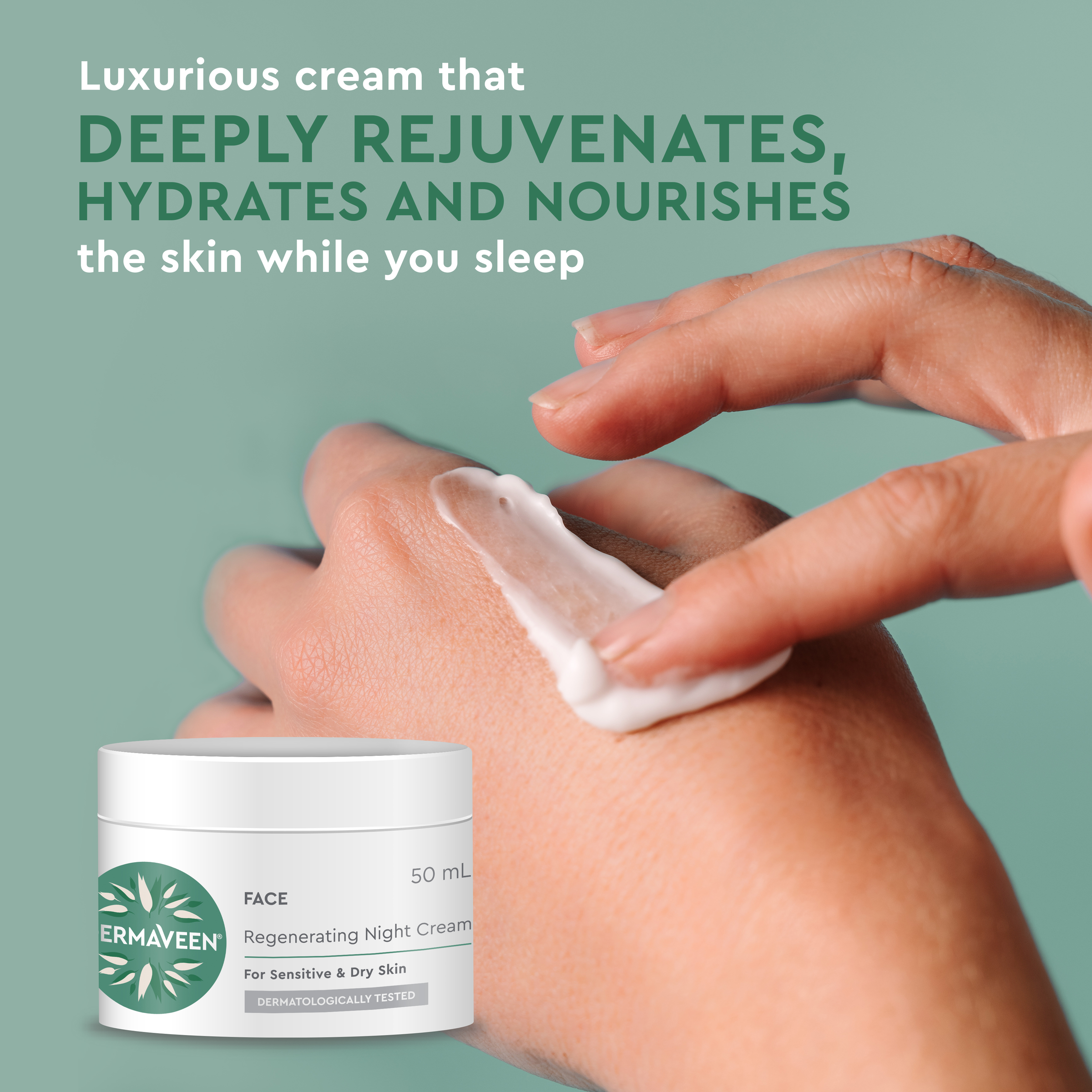 DERMAVEEN FACE REGENERATING NIGHT CREAM 50ML - Image 9