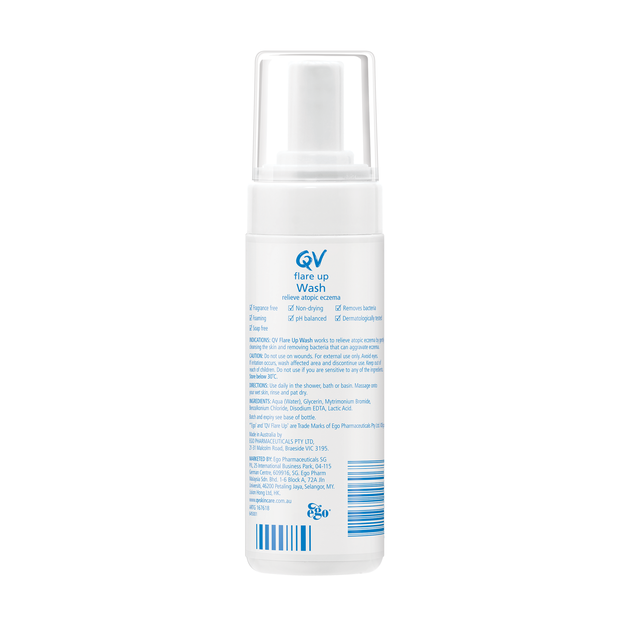 EGO QV FLARE UP WASH 150ML - Image 2