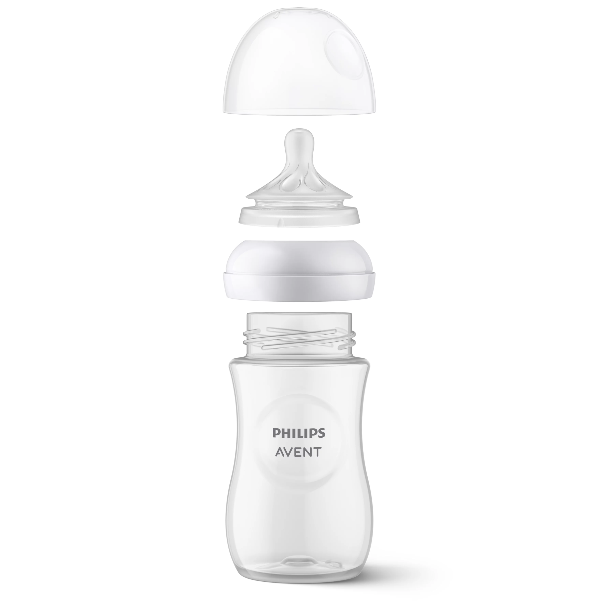 AVENT NATURAL RESPONSE GLASS FEEDING BOTTLE 240ML - Image 3