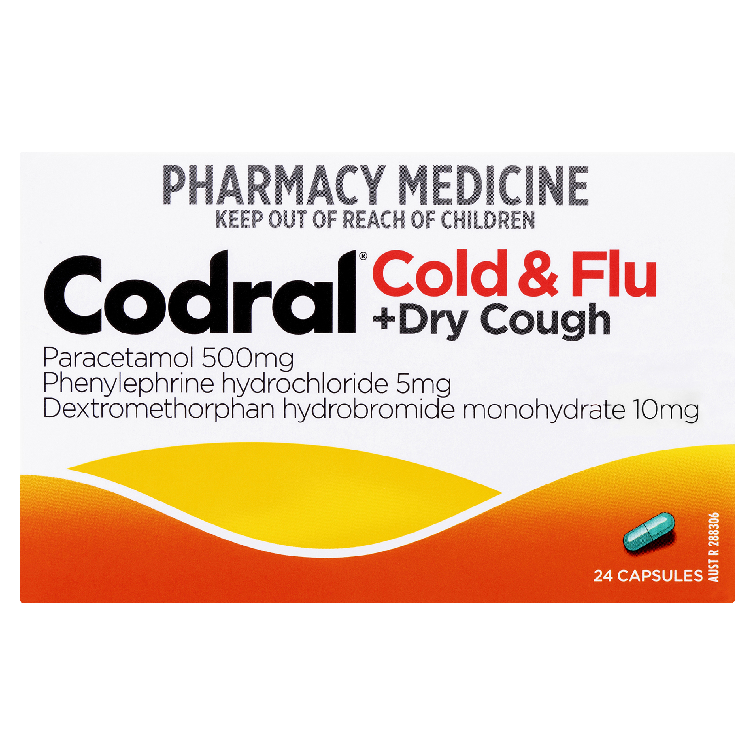 CODRAL COLD & FLU + DRY COUGH PE 24 CAPSULES - Image 2