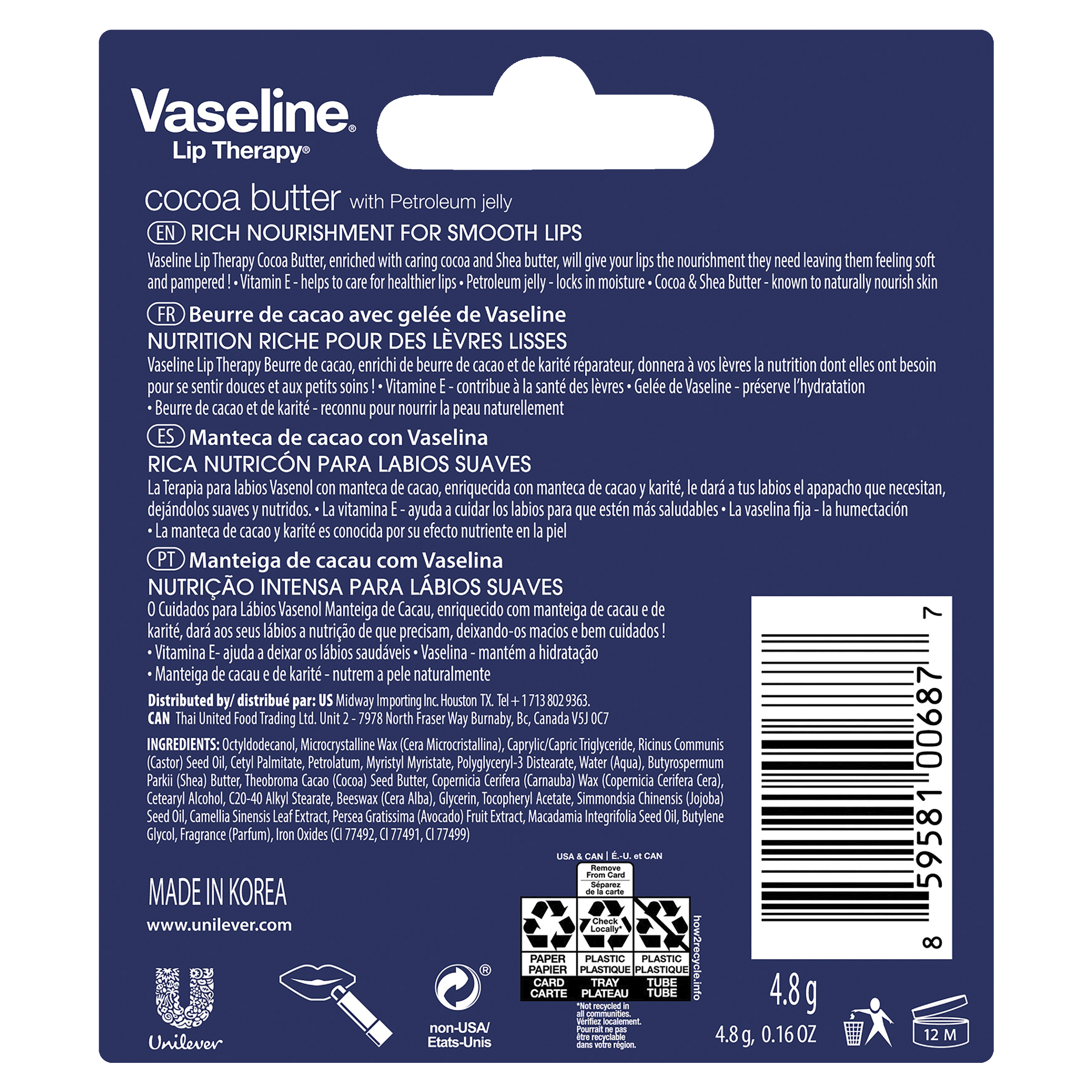 VASELINE COCOA BUTTER LIPSTICK - Image 2