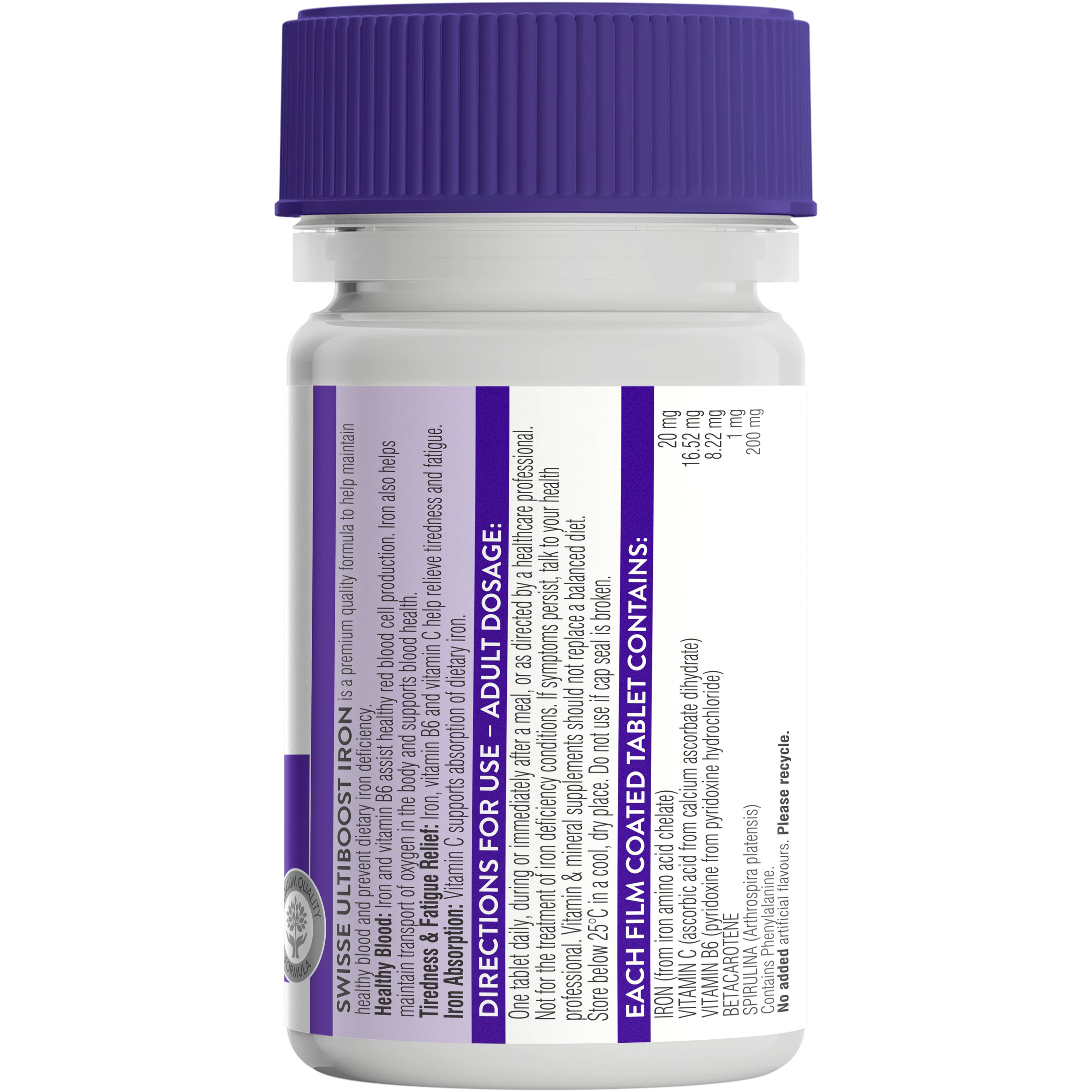 SWISSE ULTIBOOST IRON TABLETS 30 - Image 2