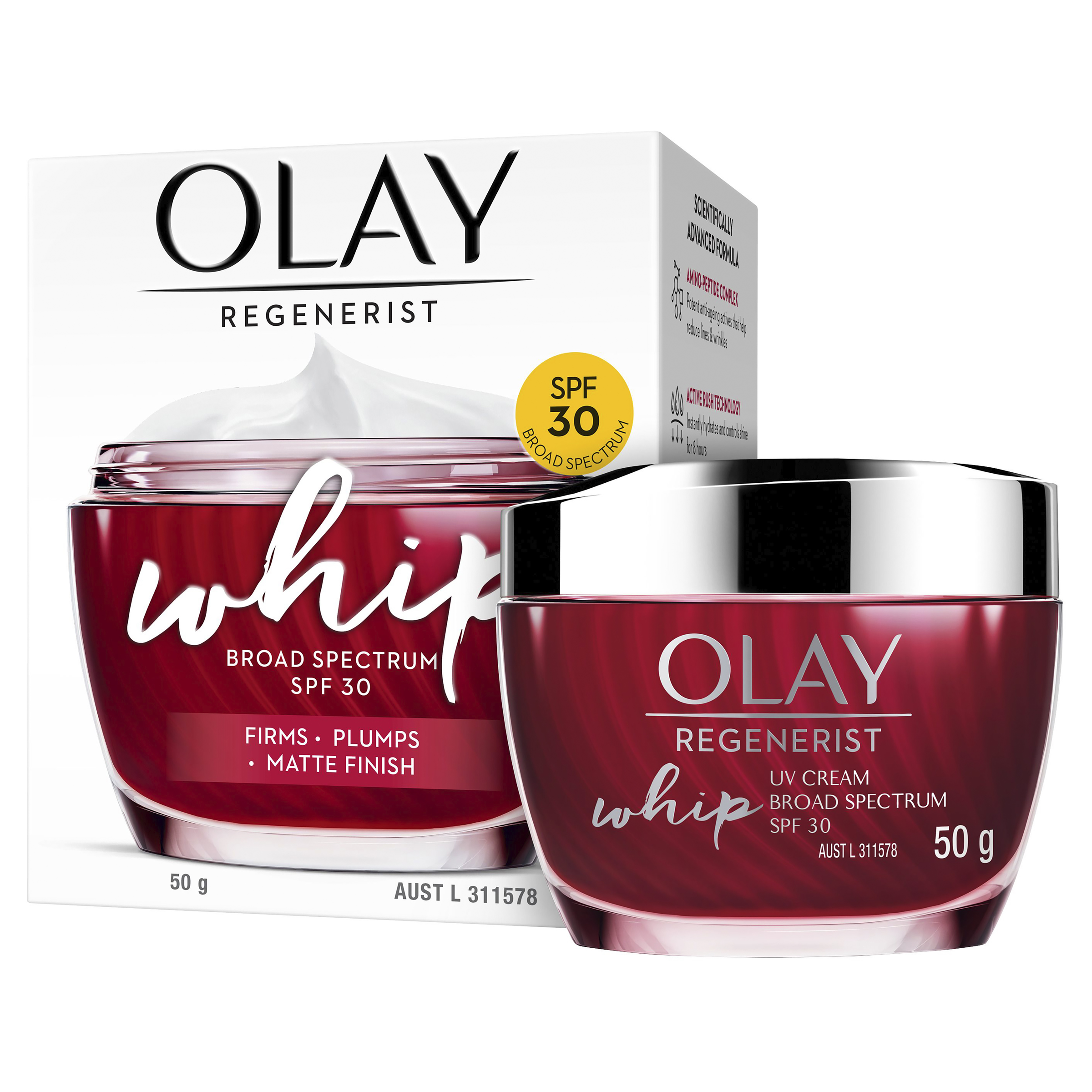 OLAY REGENERIST WHIP FACE CREAM MOIST SPF30 CREAM 50G - Image 8