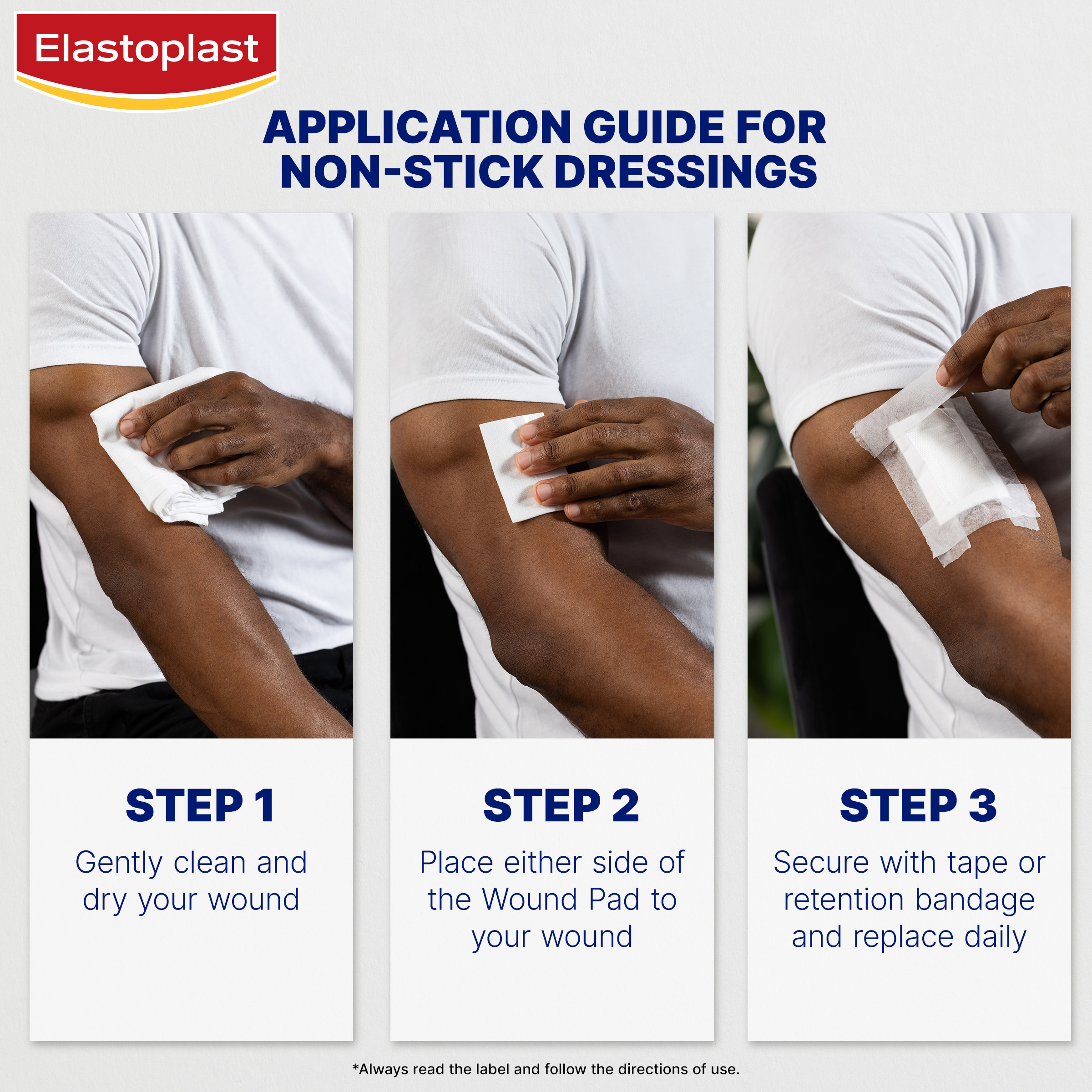 ELASTOPLAST NON-STICK DRESSINGS 7.5CM X 5CM 5 PACK - Image 6