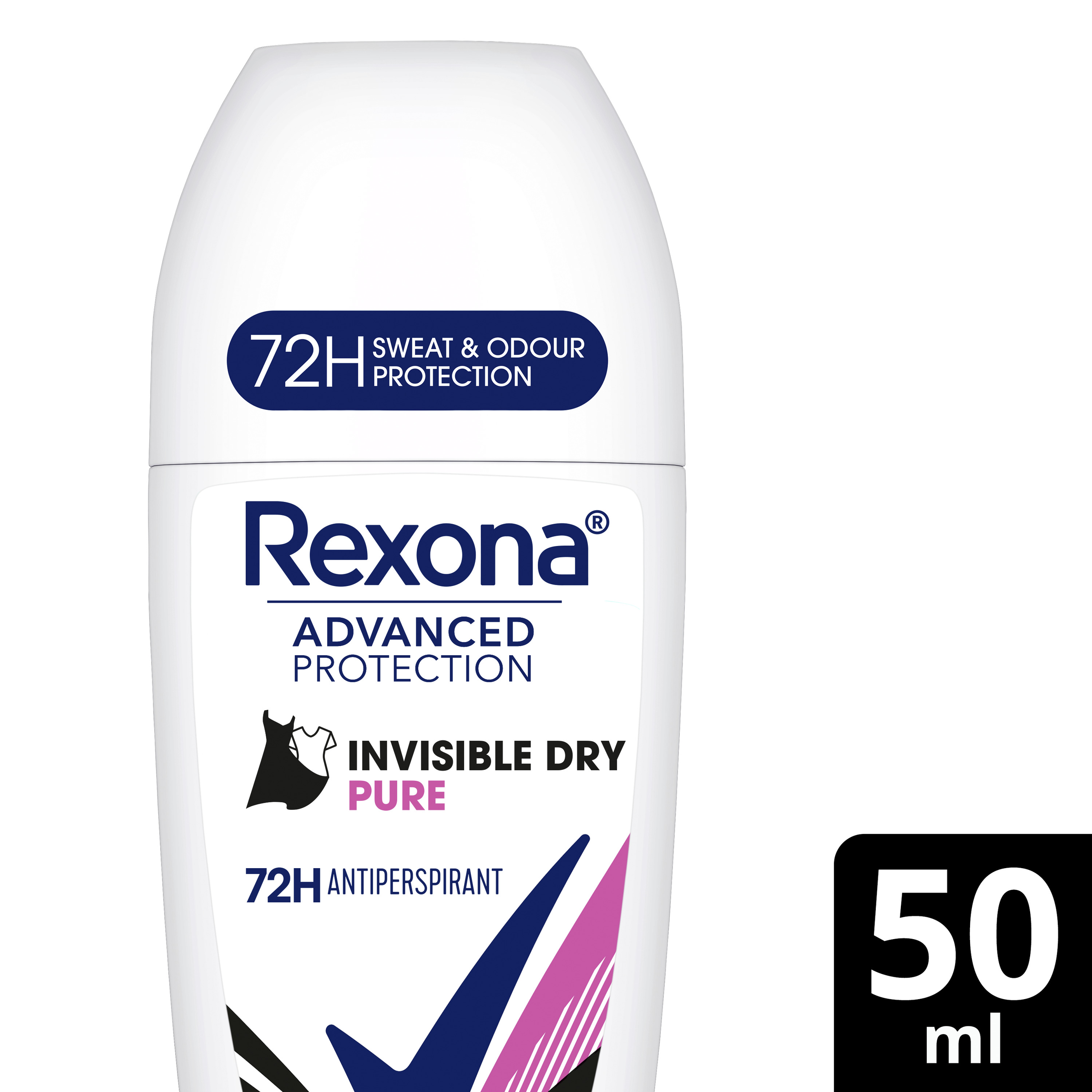 REXONA ANTIPERSPIRANT WOMEN INVISIBLE PURE ROLL ON 50ML - Image 3