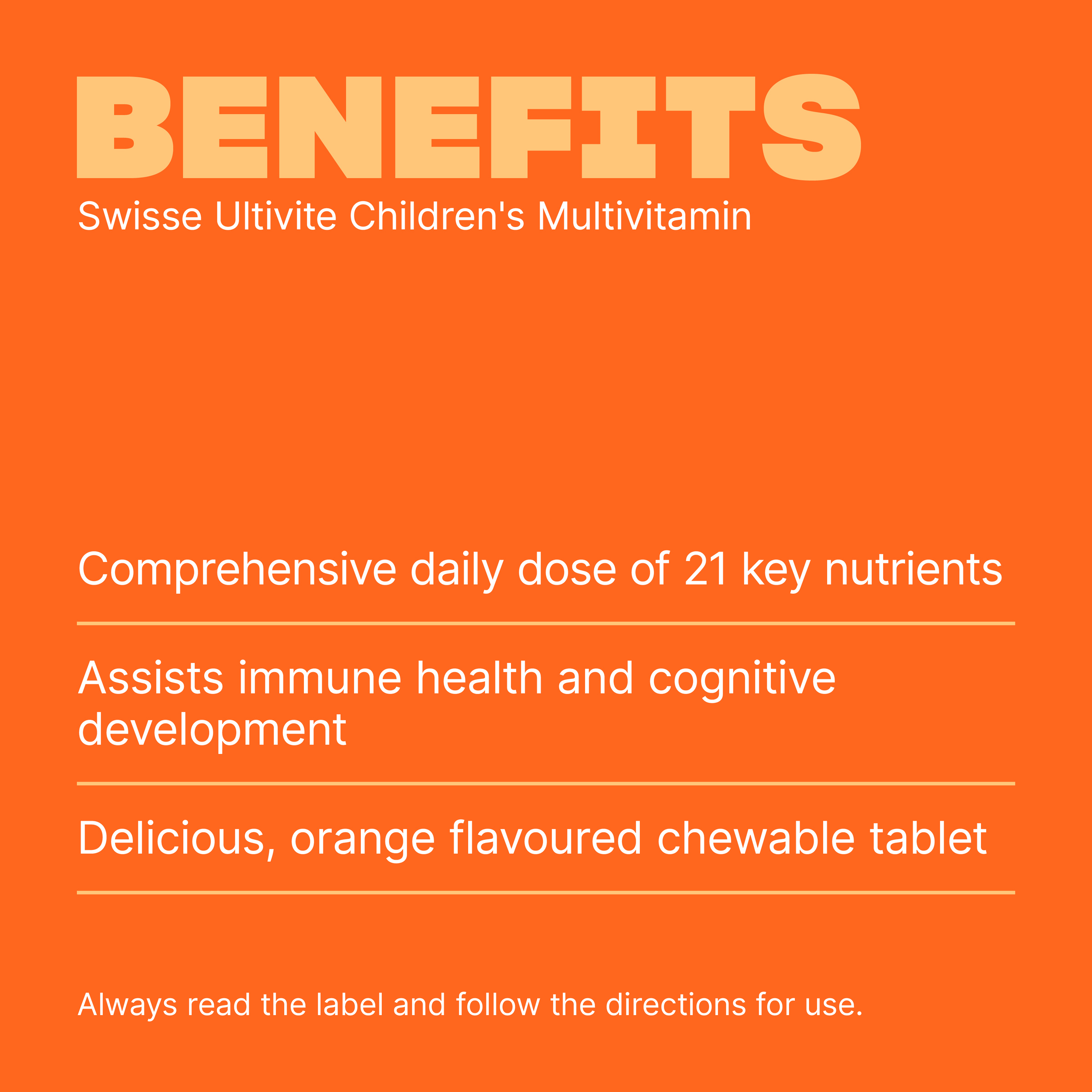 SWISSE CHILDRENS ULTIVITE 120 TABLETS - Image 3