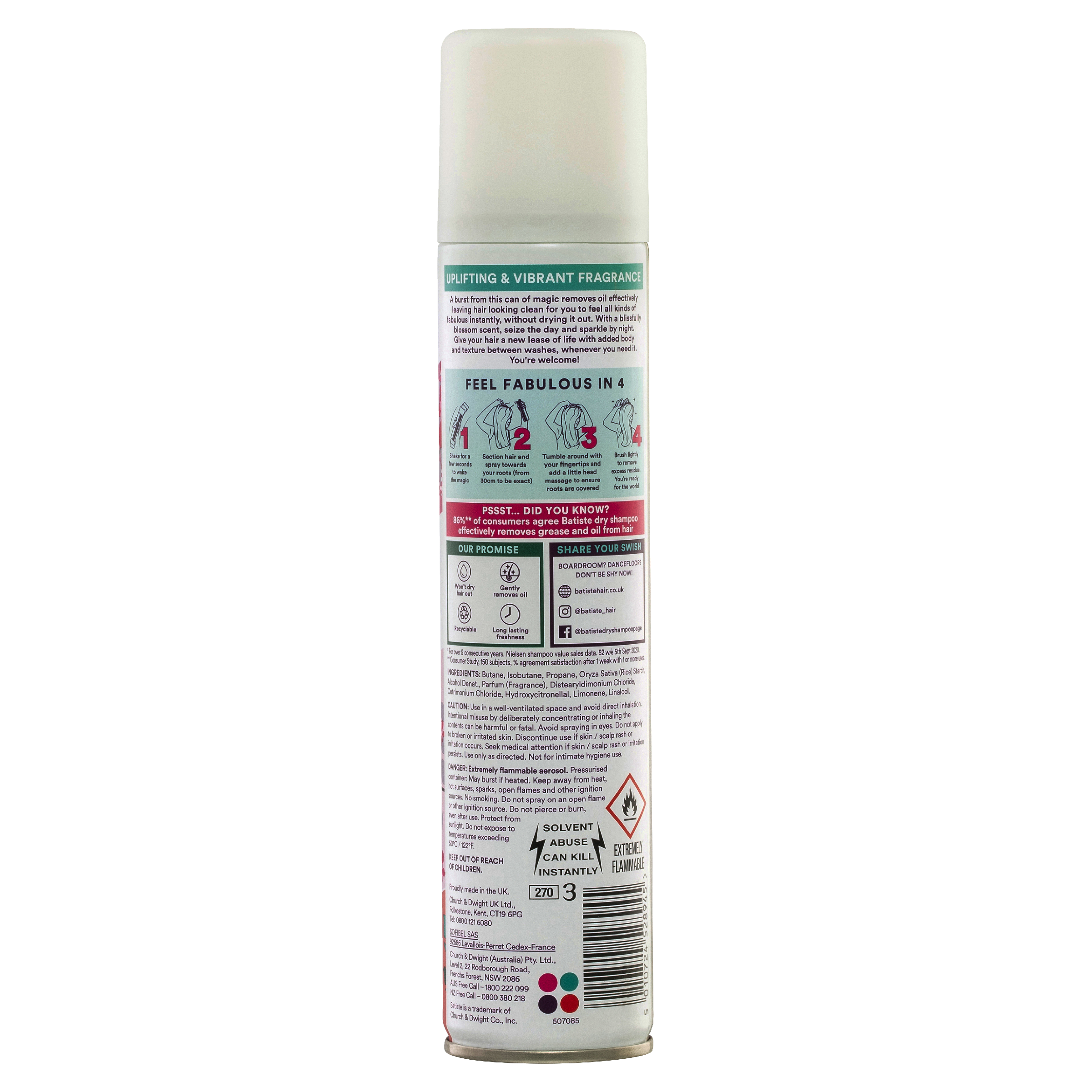 BATISTE EDEN DRY SHAMPOO 200ML - Image 2
