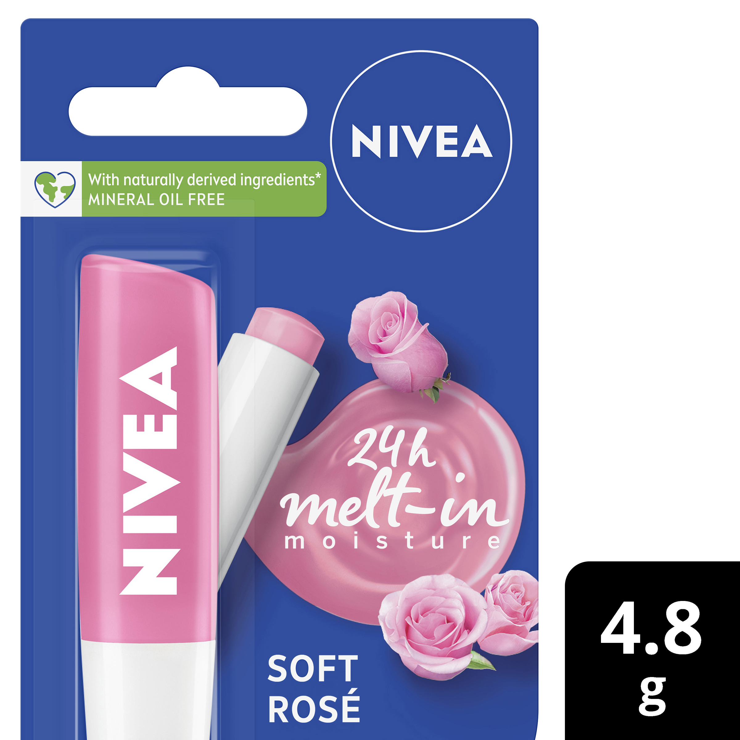 NIVEA LIP BALM STICK SOFT ROSE 4.8G - Image 8