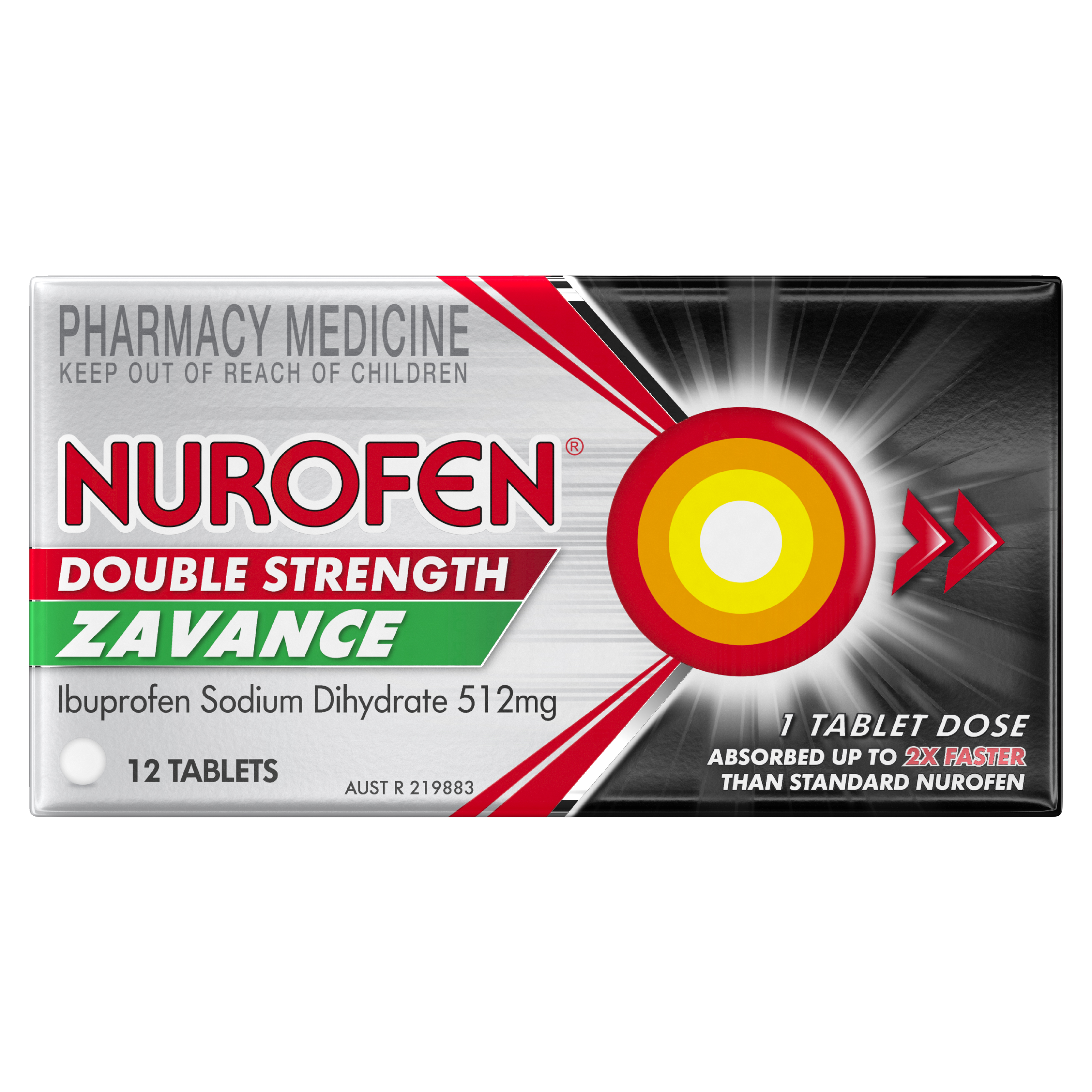NUROFEN ZAVANCE DOUBLE STRENGTH 12 TABLETS - Image 3