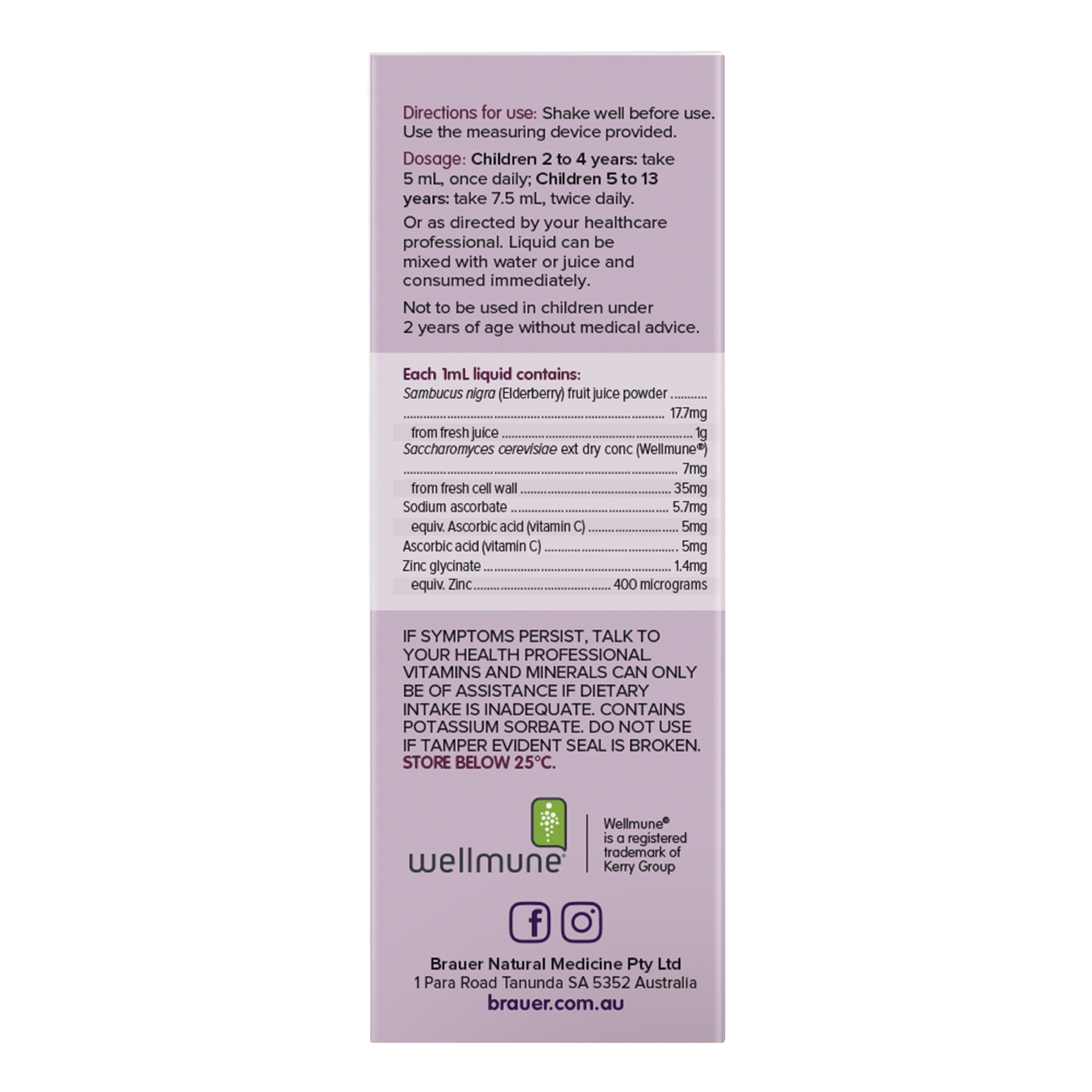 BRAUER SAMBUCUS IMMUNE PLUS KIDS LIQUID 100ML - Image 4