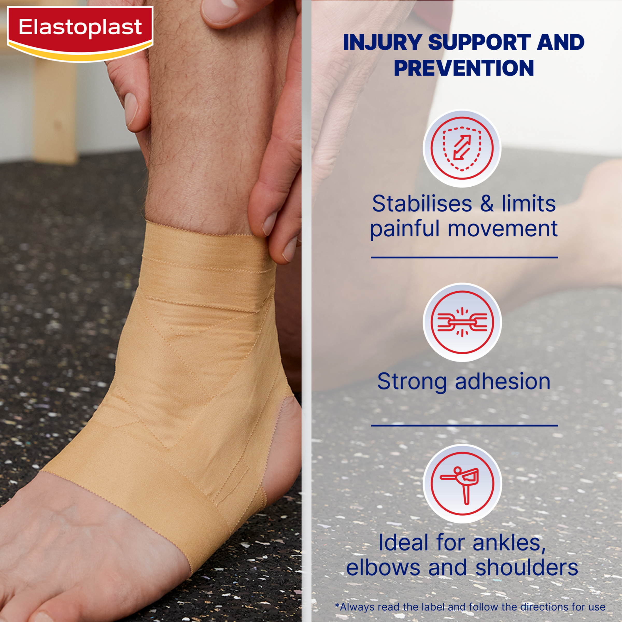 ELASTOPLAST SPORT RIGID STRAP TAPE 38MM X 15M - Image 3