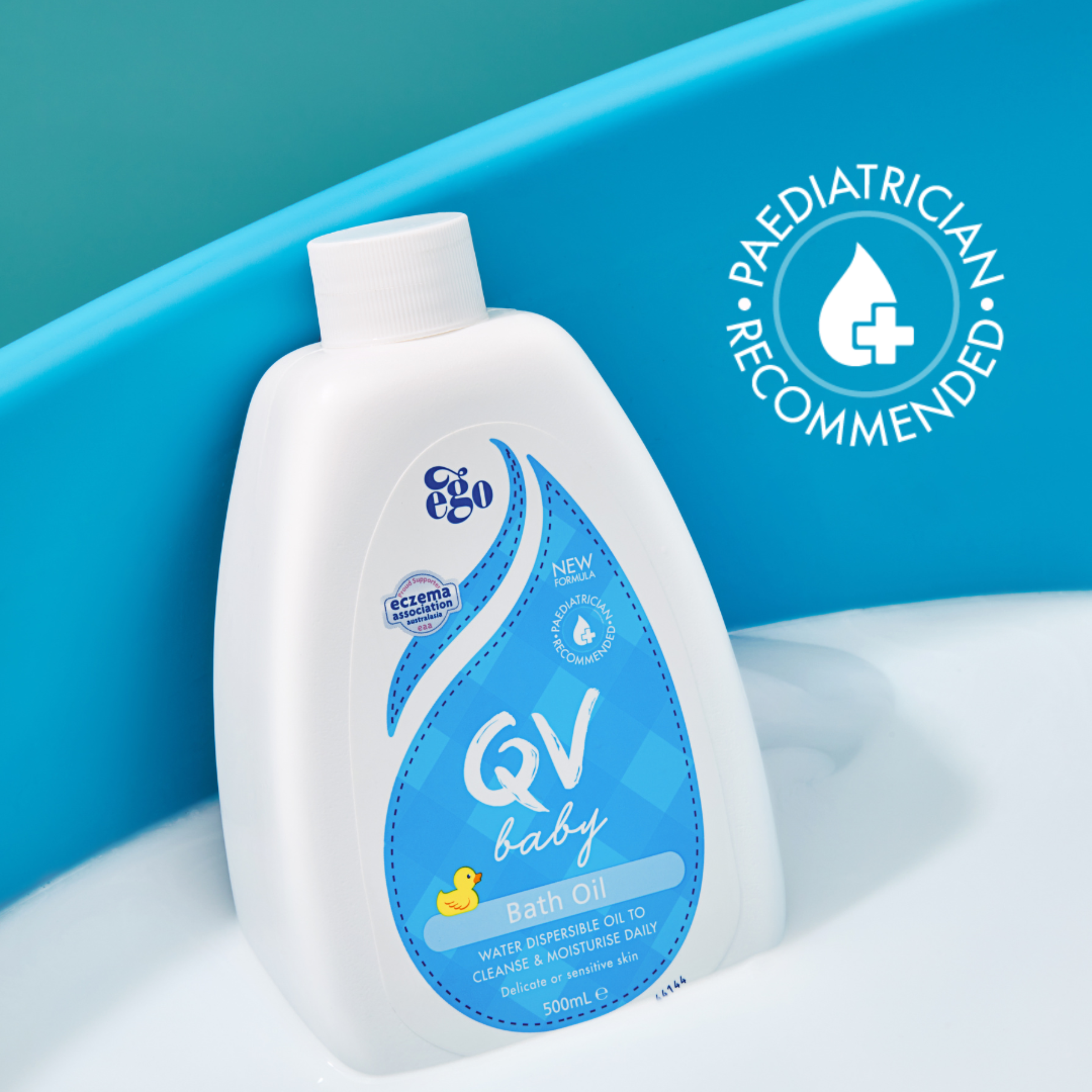 EGO QV BABY BATH OIL WITH VITAMIN E 500ML - Image 4