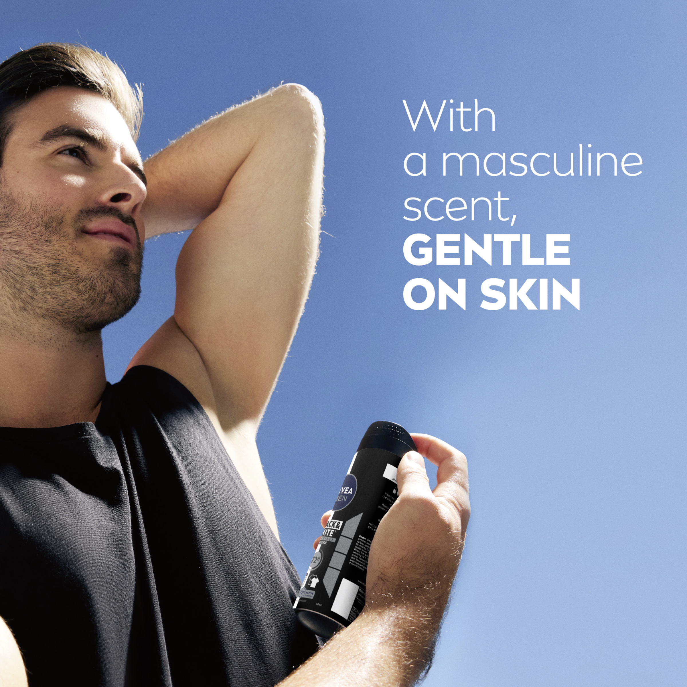 NIVEA MEN ANTIPERSPIRANT B&W INVISIBLE ORIGINAL 48H 250ML - Image 3