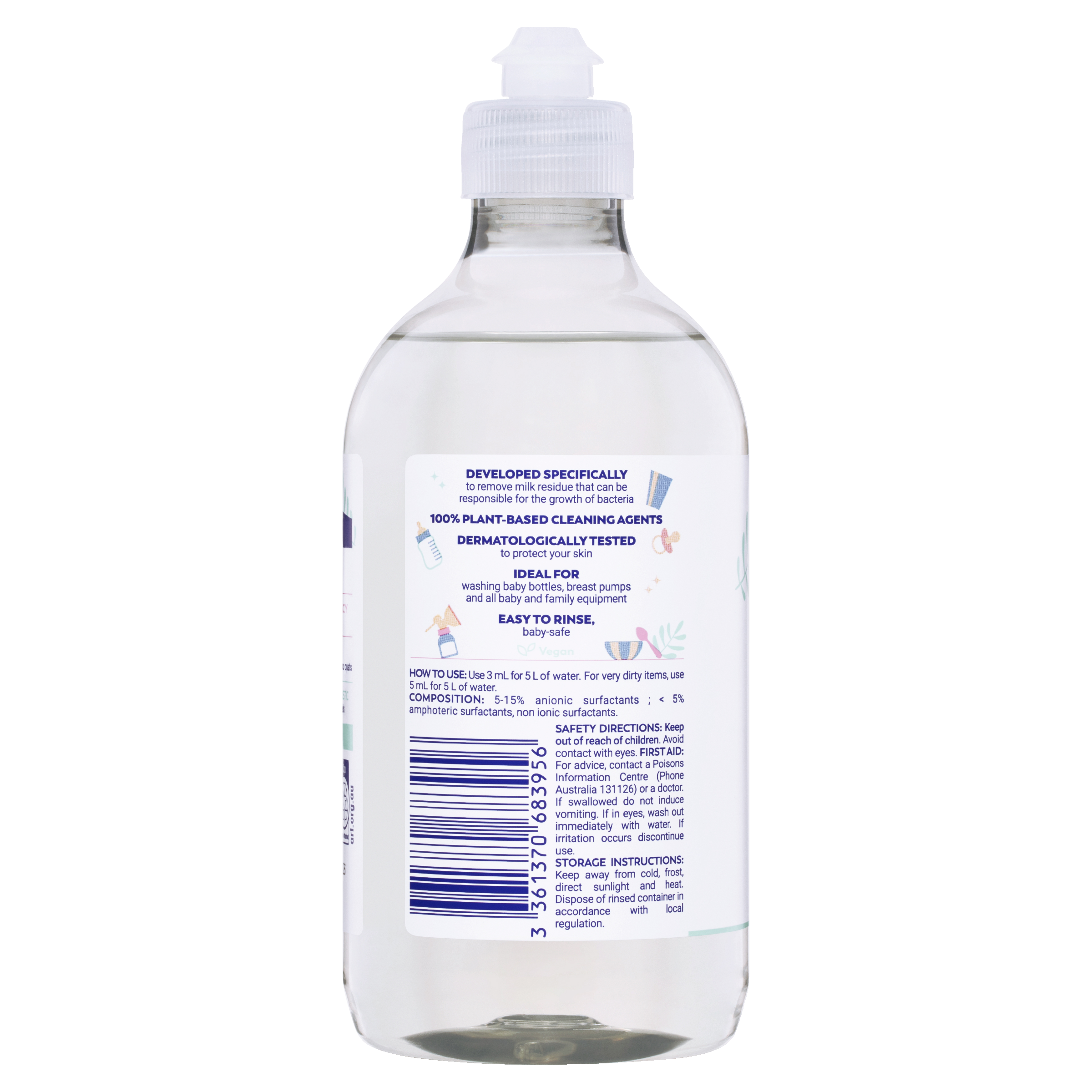 MILTON MILTON BABY BOTTLE CLEANER 500ML - Image 2