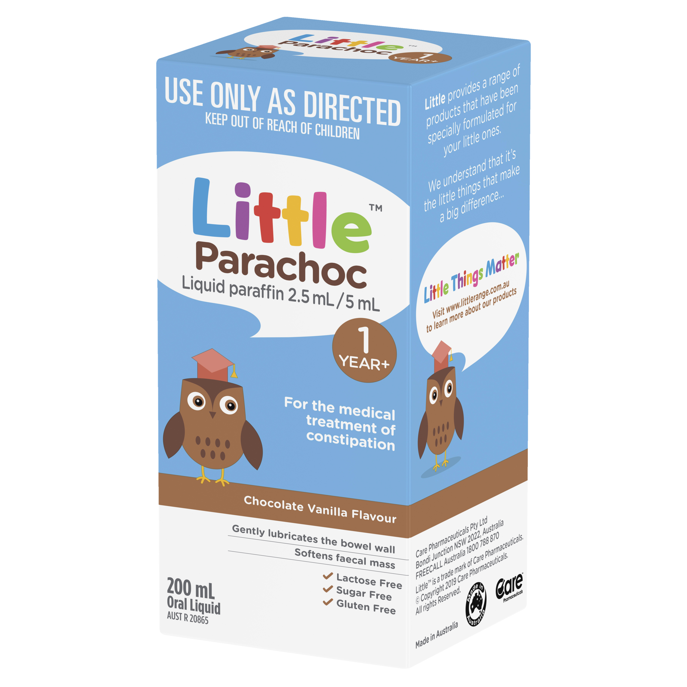 PARACHOC CHOCOLATE VANILLA 200ML LIQUID