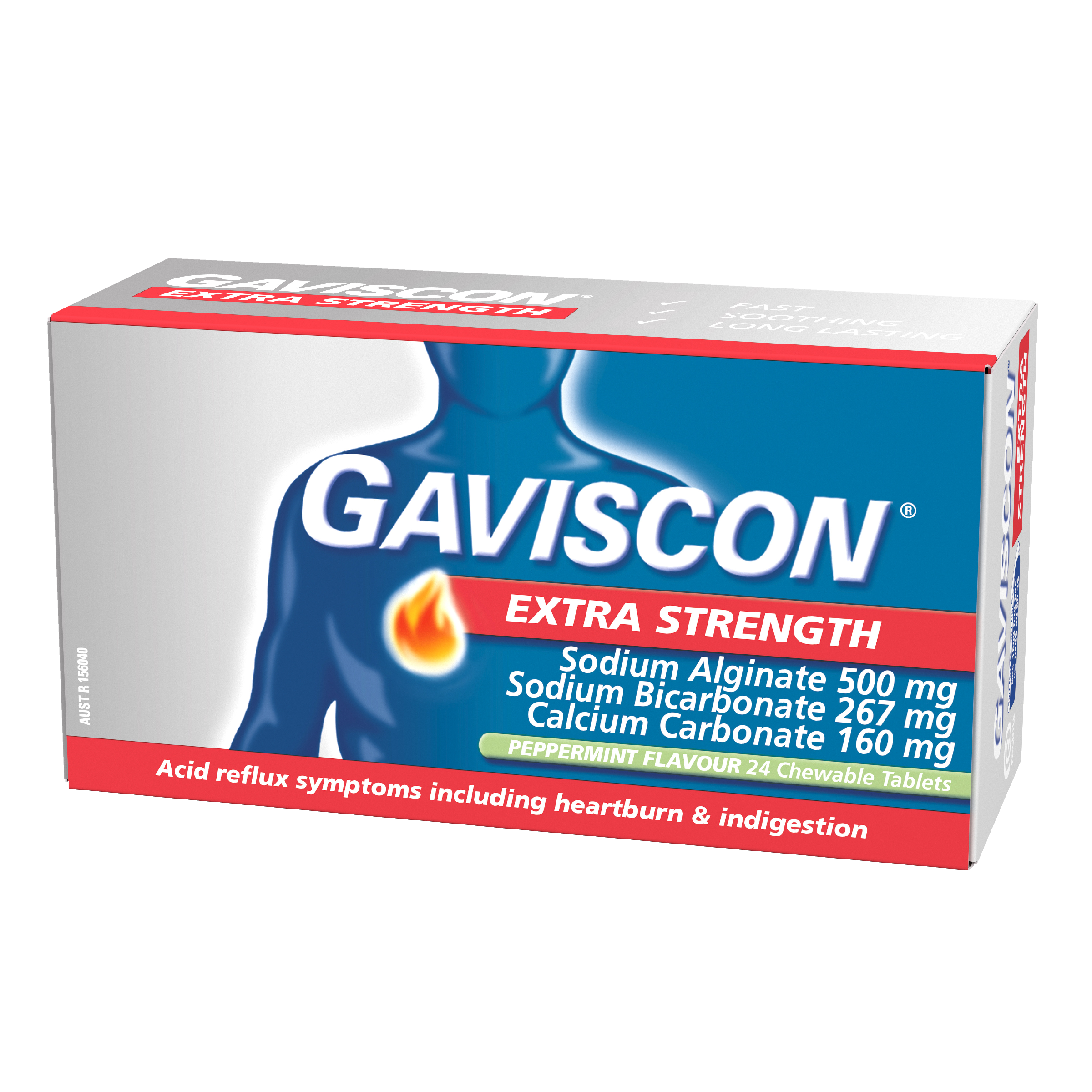 GAVISCON EXTRA STRENGTH PEPPERMINT 24 TABLETS - Image 6