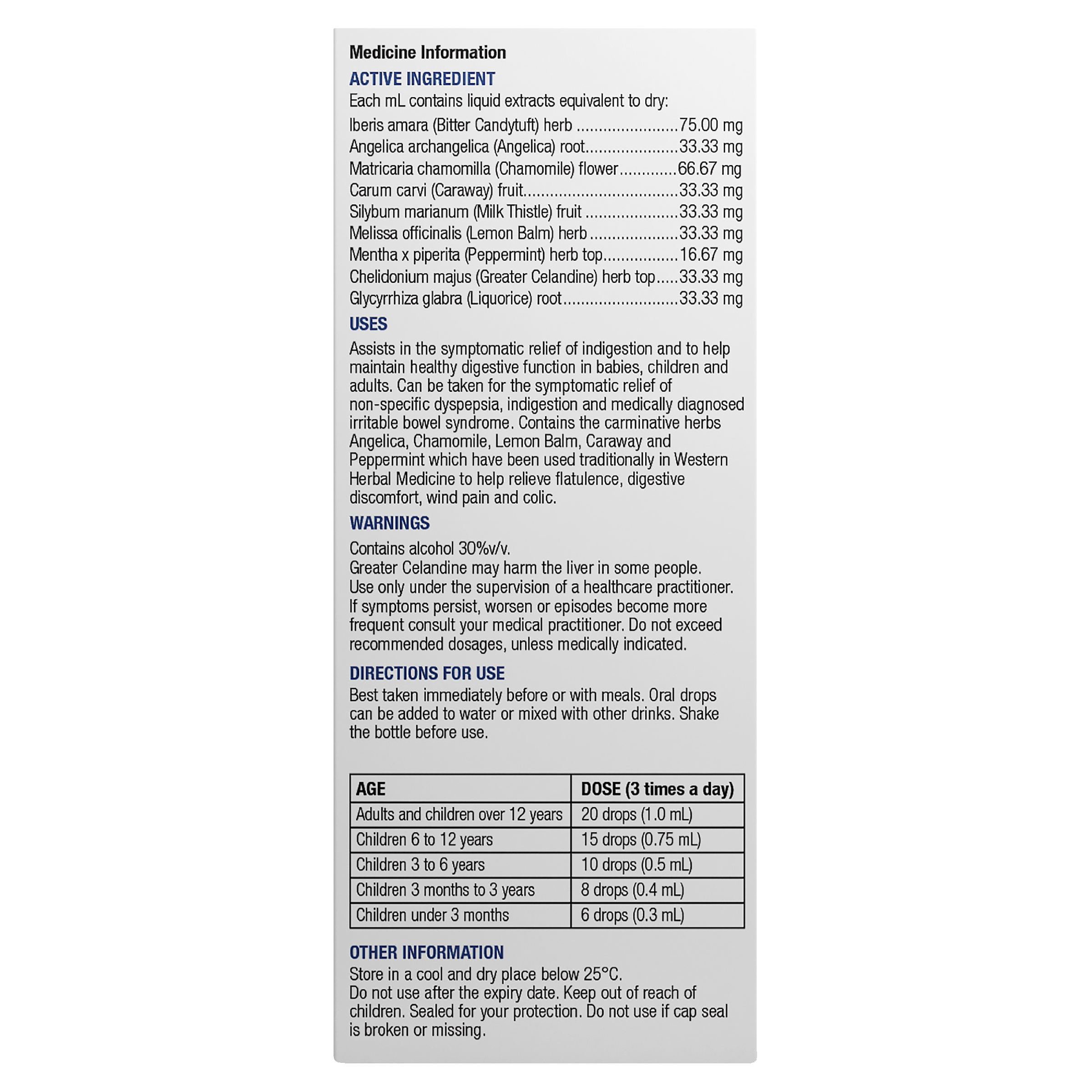 CHEMISTS OWN IBS SUPPORT DIGESTIVE DROPS 100ML - Image 4
