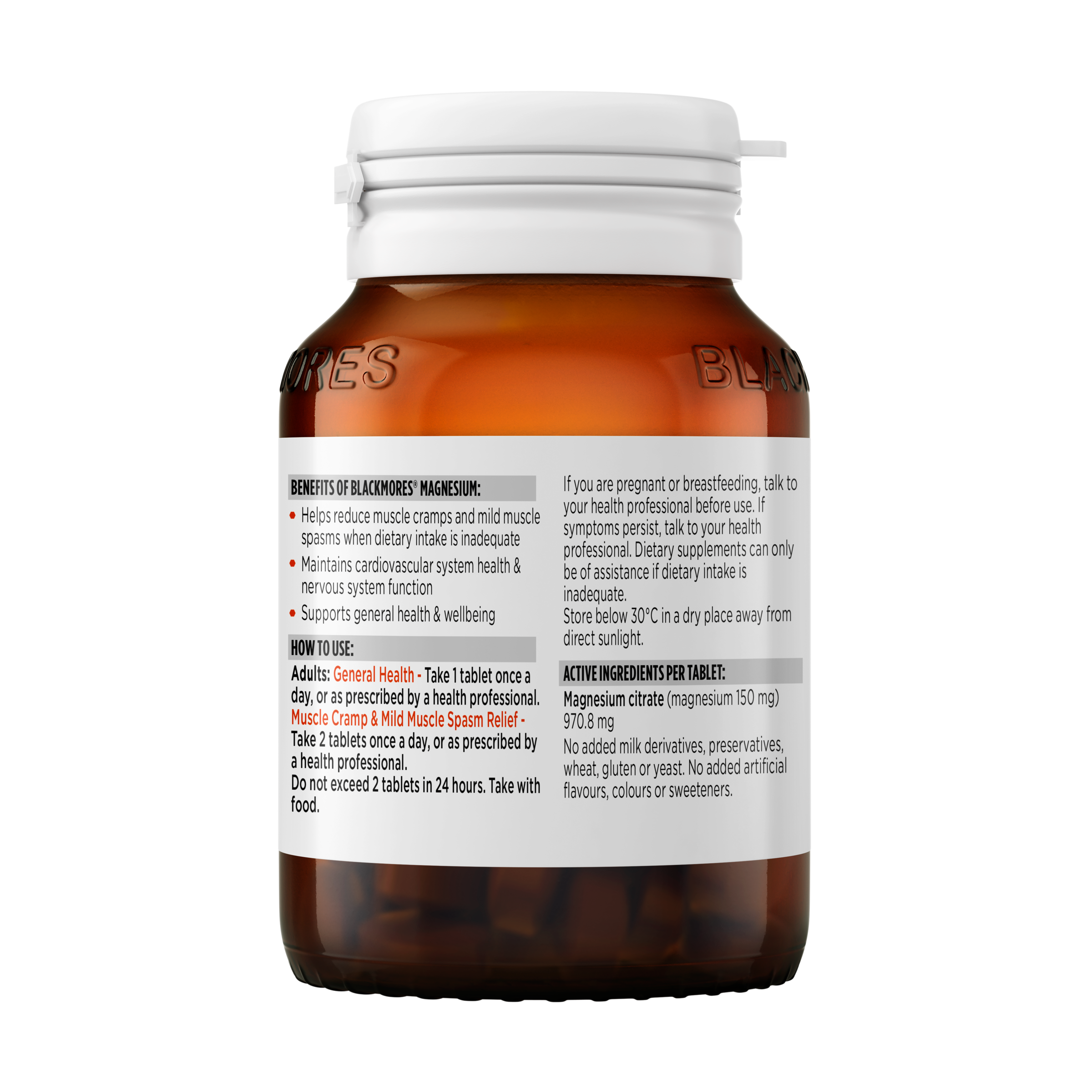 Blackmores Magnesium 50 Tablets - Image 2