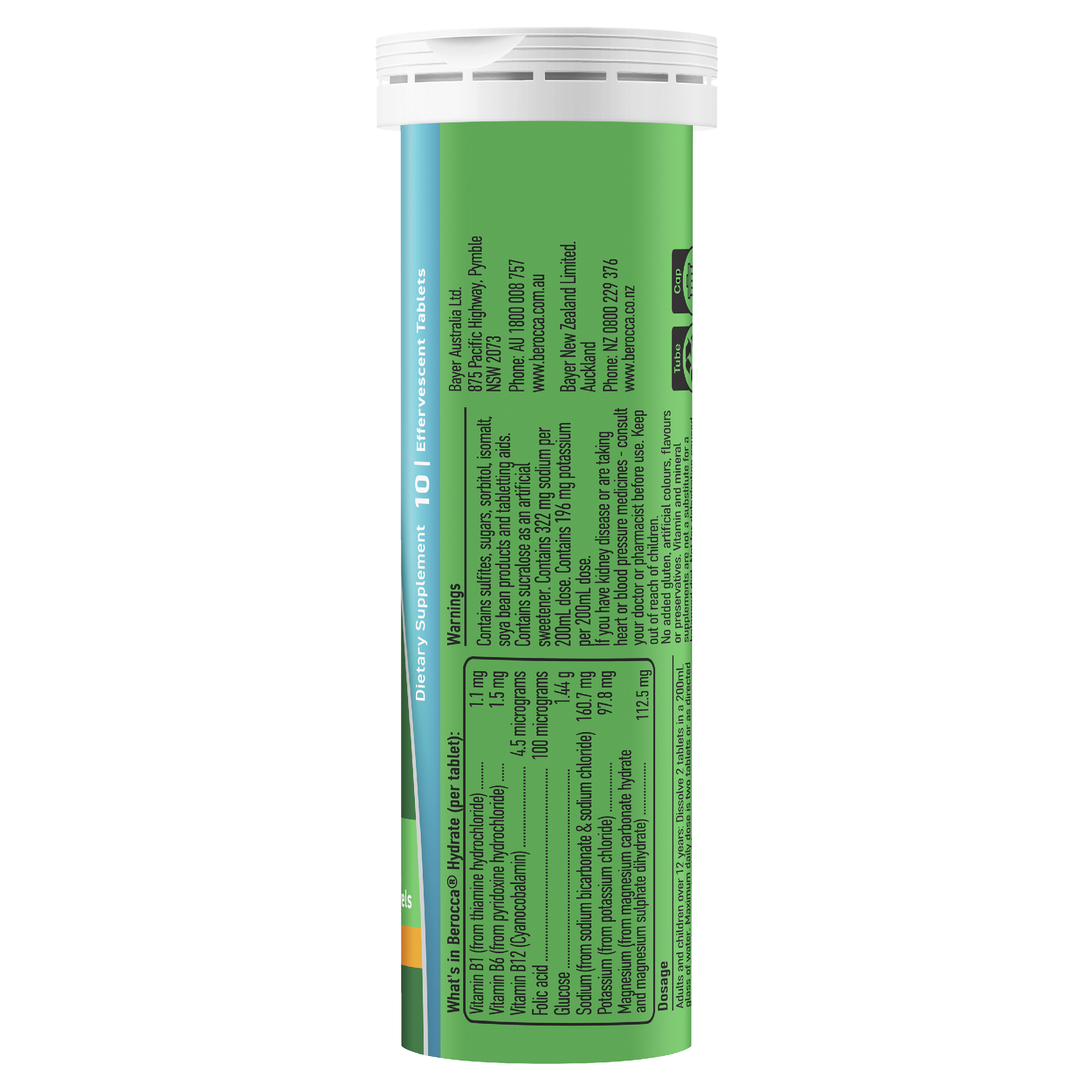 BEROCCA HYDRATE EFFERVESCENT ORANGE 20 TABLETS - Image 9