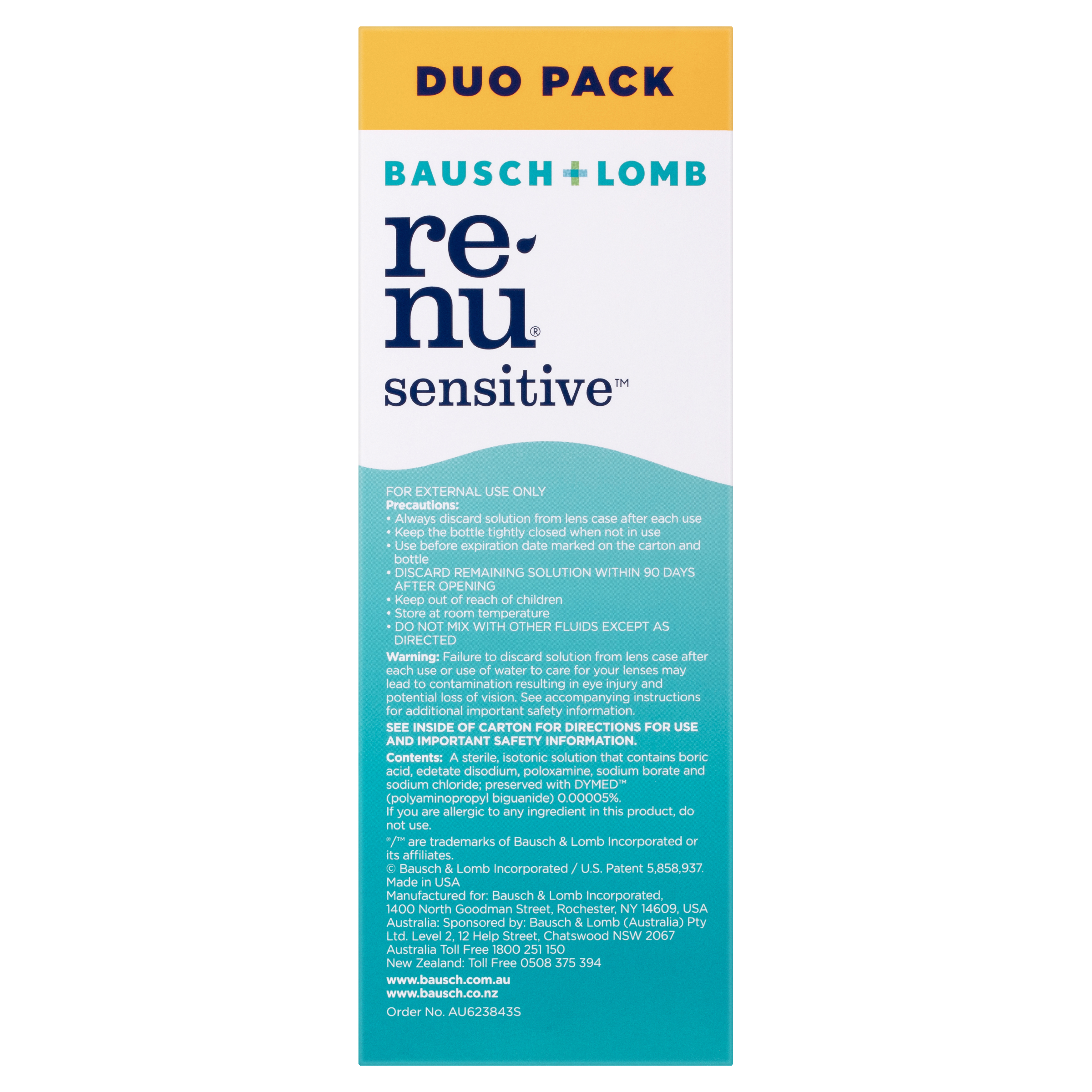 RENU SENSITIVE DUO SOLUTION 355ML 2 PACK - Image 3