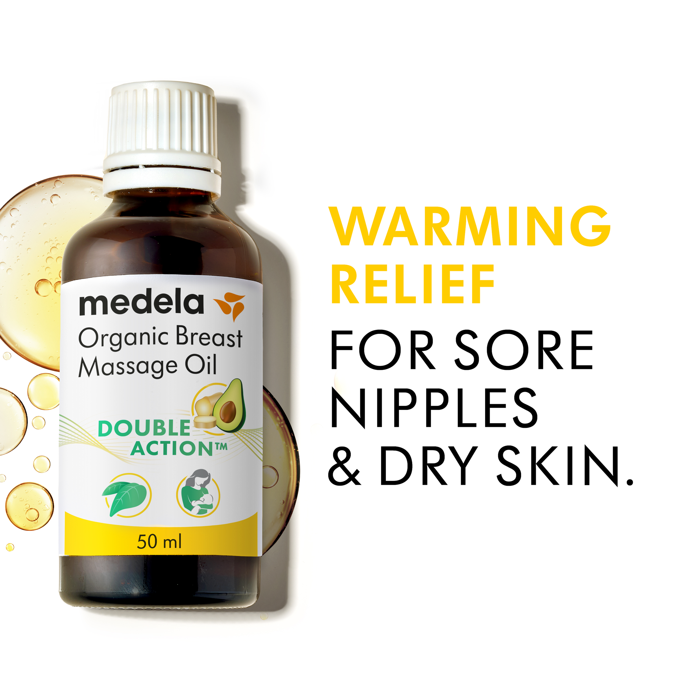 MEDELA ORGANIC BREAST MASSAGE OIL DOUBLE ACTION 50ML - Image 4