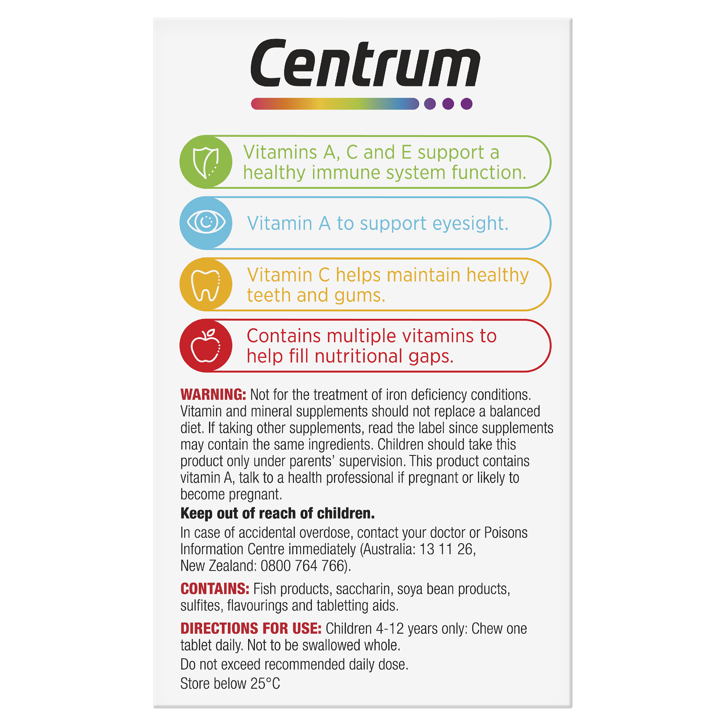 CENTRUM KIDS 60 CHEWABLE TABLETS - Image 3