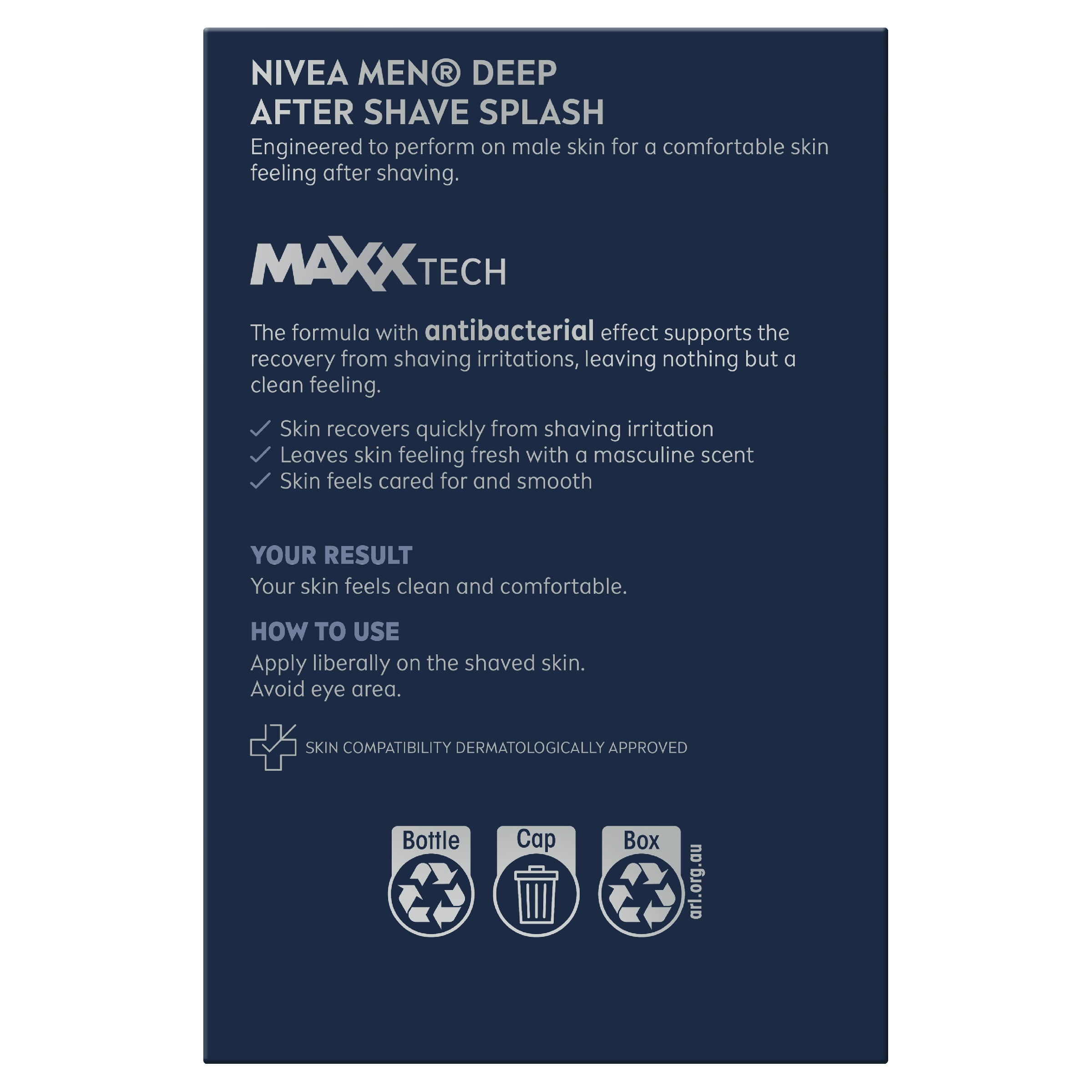 NIVEA MEN DEEP AFTER SHAVE LOTION 100ML - Image 2