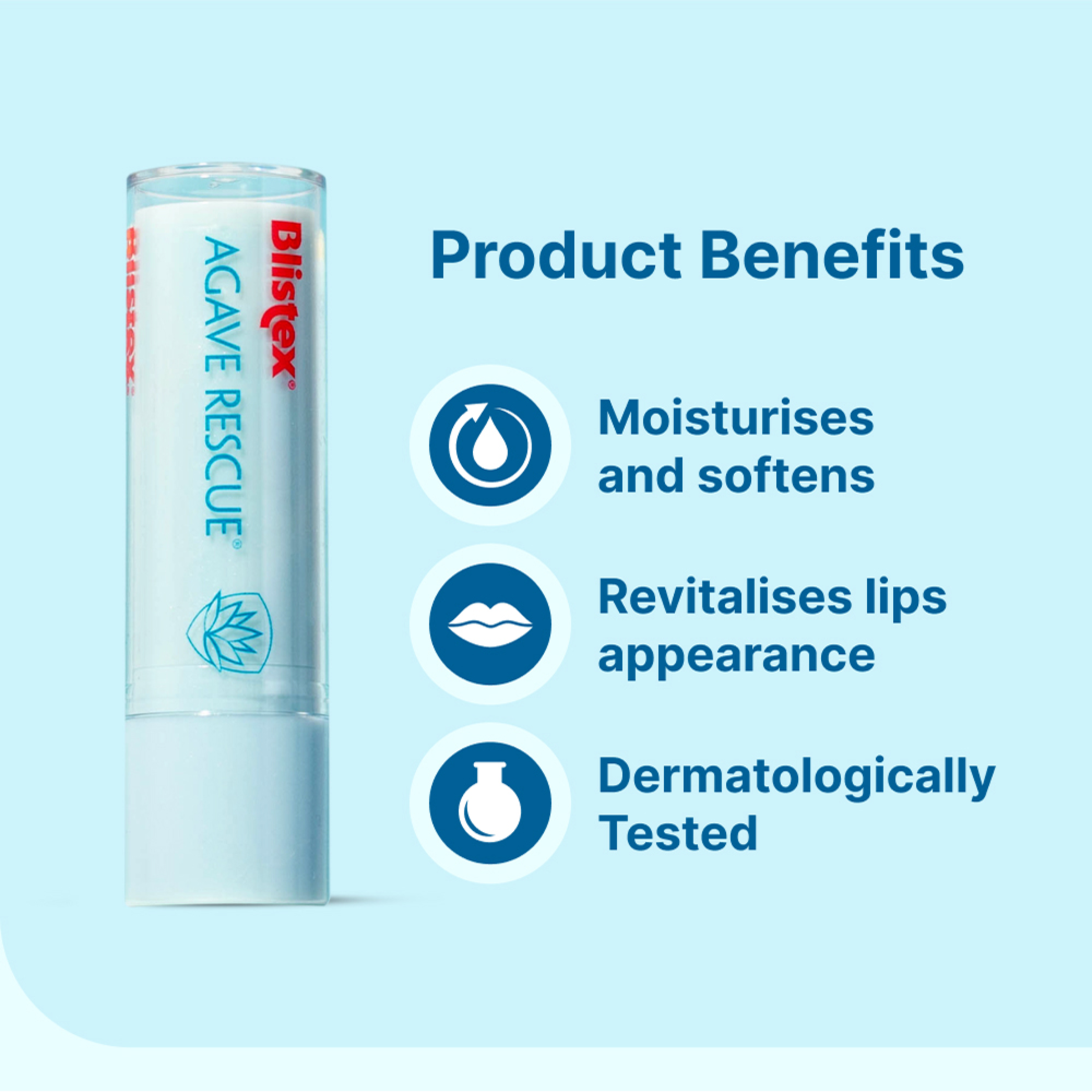 BLISTEX LIP BALM STICK AGAVE RESCUE 3.7G - Image 6