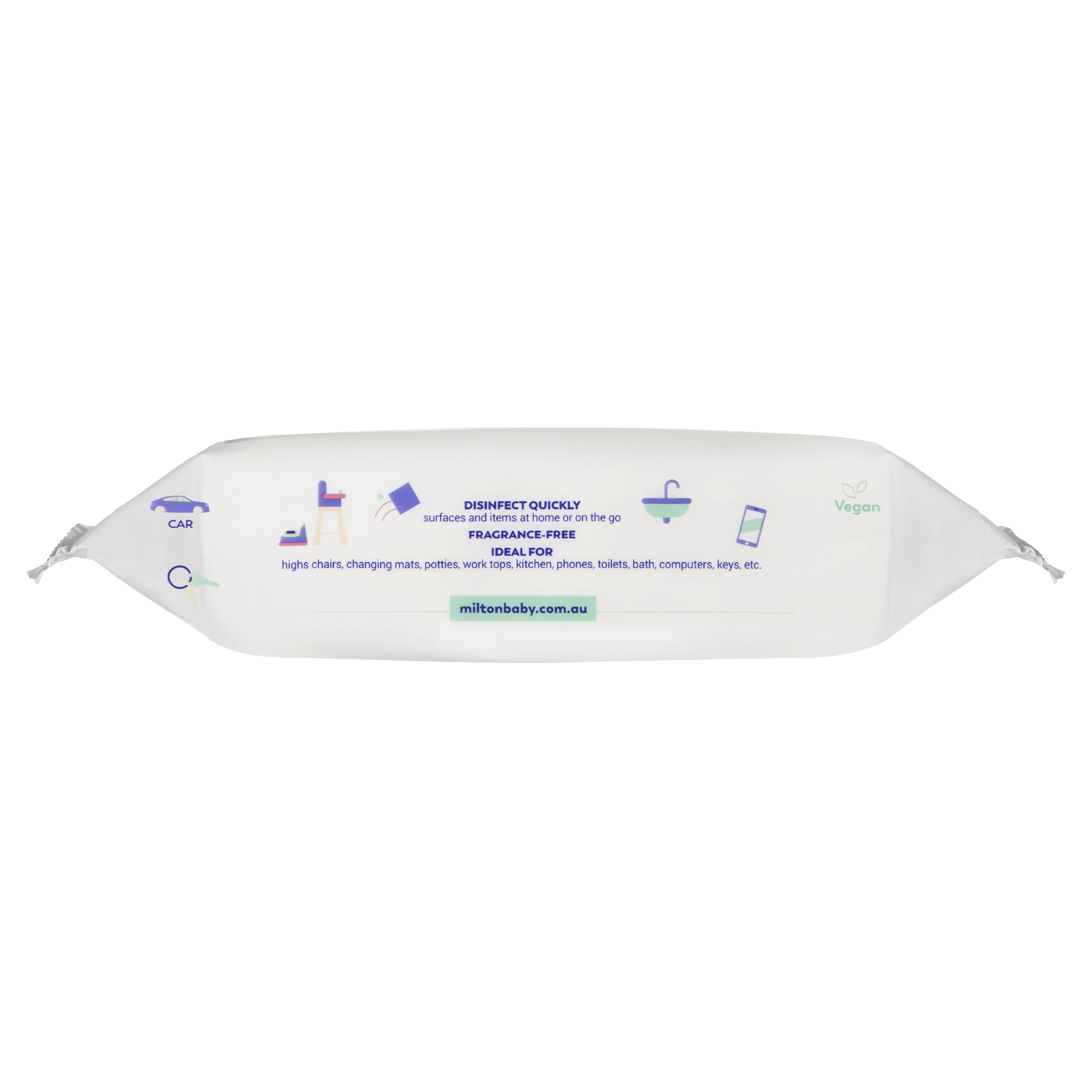 MILTON ANTIBACTERIAL WIPES 30 PACK - Image 3