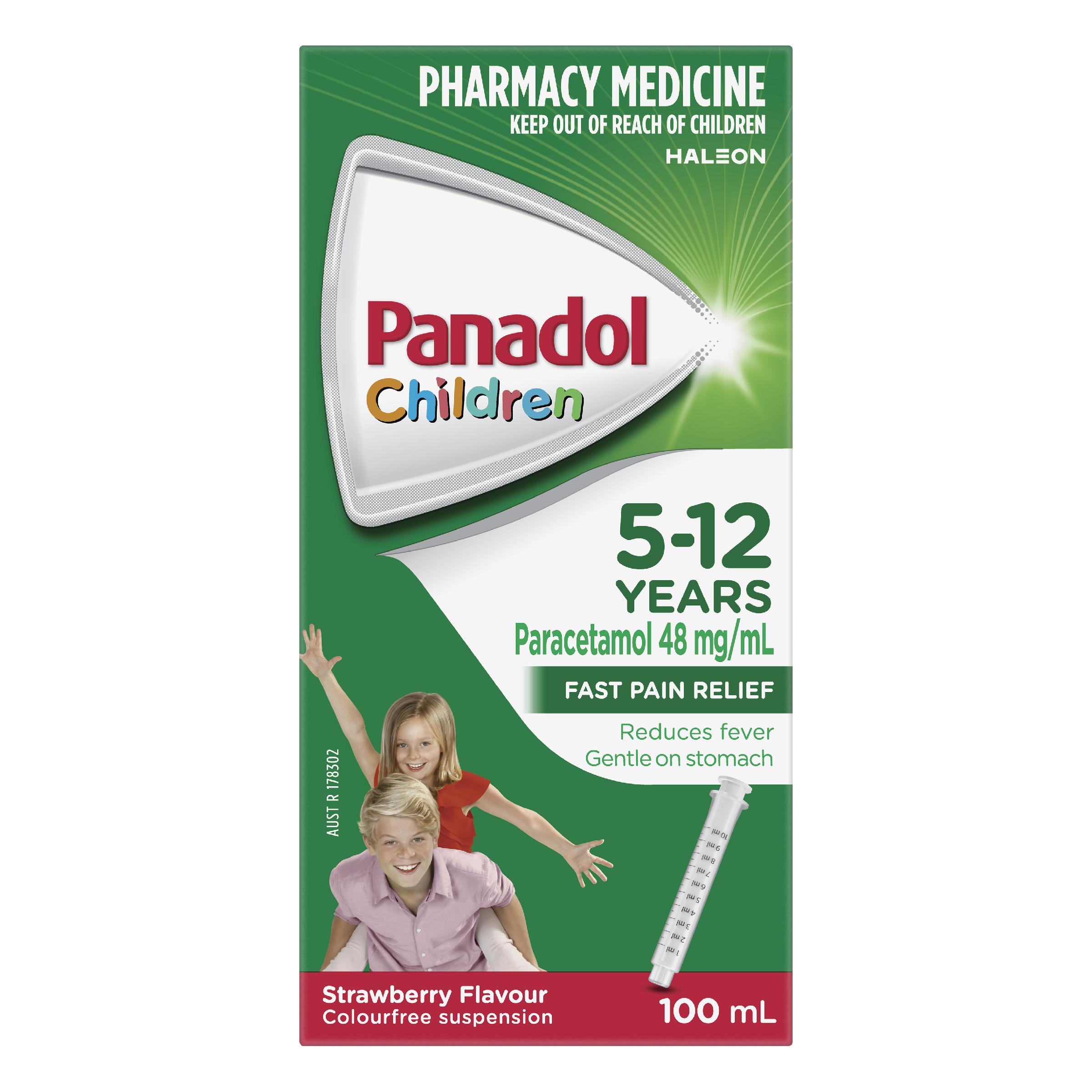 PANADOL CHILDREN 5 YEAR - 12 YEARS STRAWBERRY SUSPENSION 100ML - Image 11