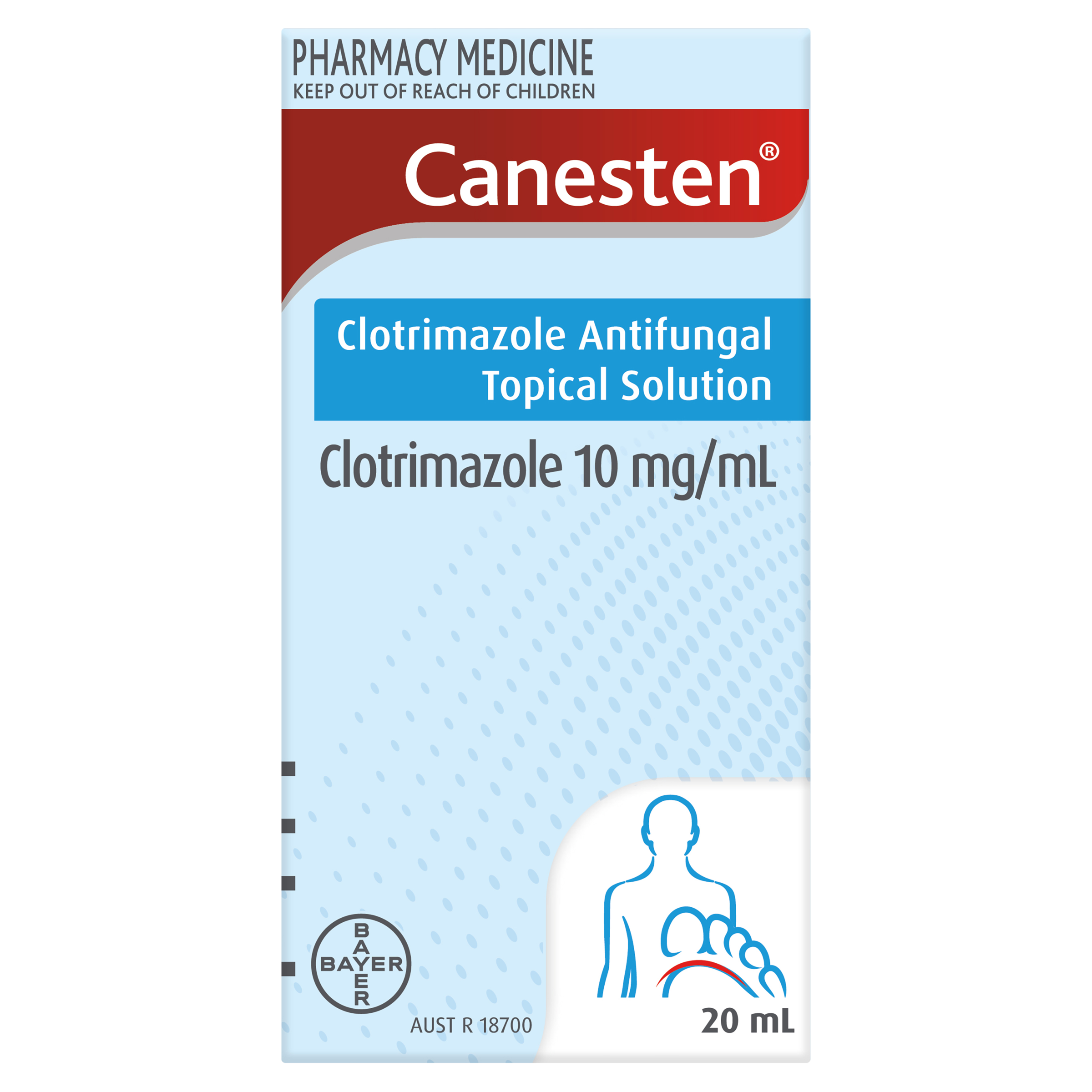 CANESTEN CLOTRIMAZOLE ANTI-FUNGAL TOPICAL SOLUTION 20ML - Image 2