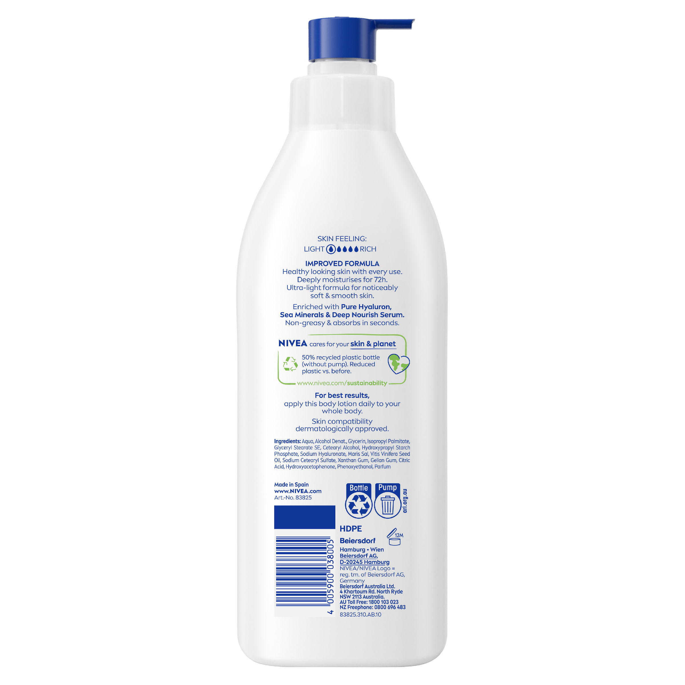 NIVEA EXPRESS HYDRATION BODY LOTION 400ML - Image 2