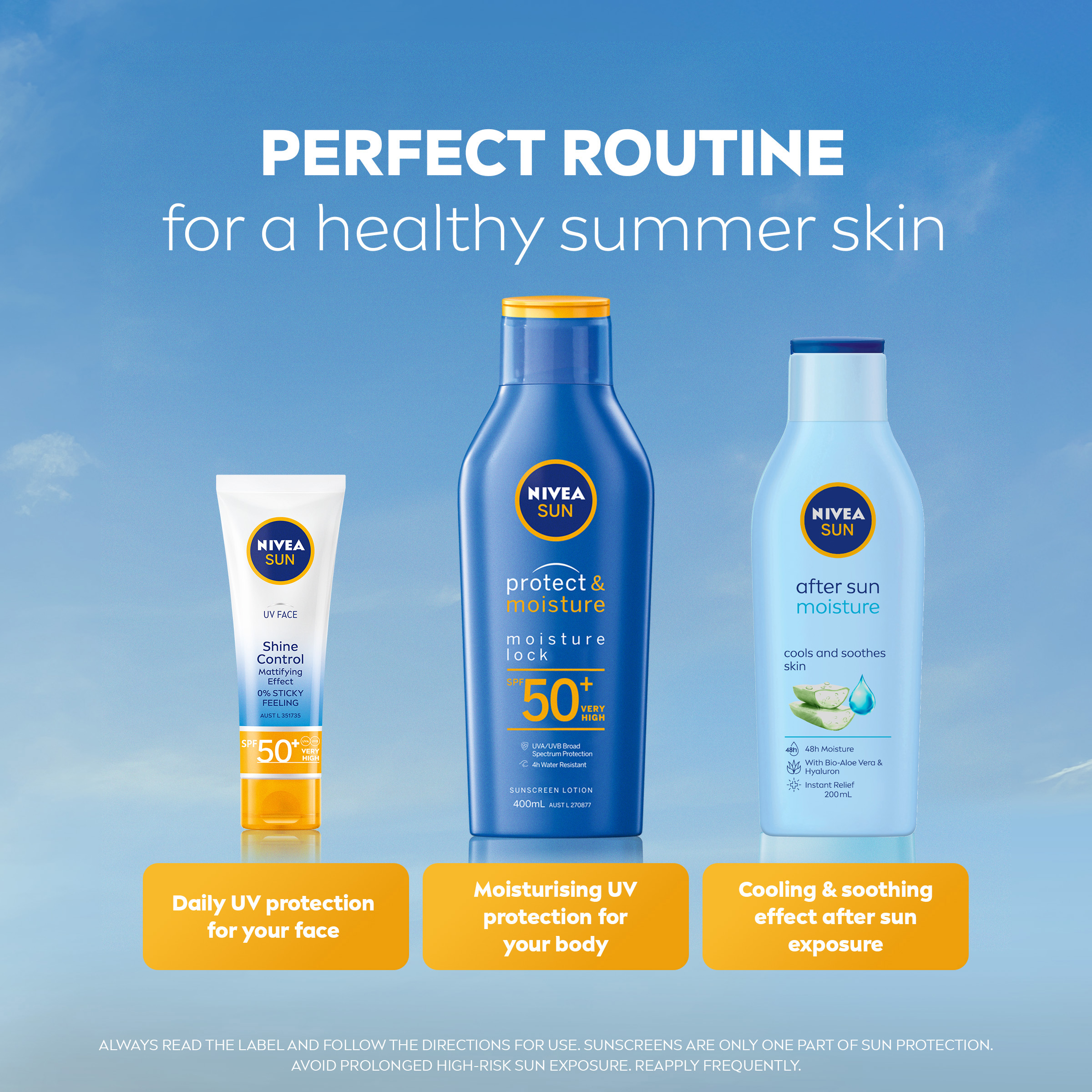 NIVEA PROTECT & MOISTURE SUNSCREEN LOTION SPF50+ 400ML - Image 8