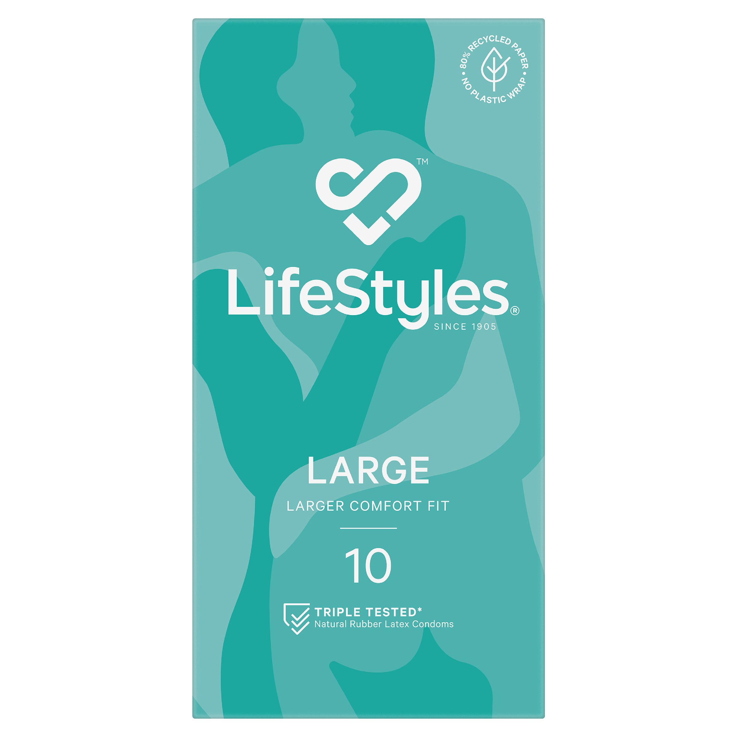 LIFESTYLES CONDOMS LARGE 10 PACK - Image 2