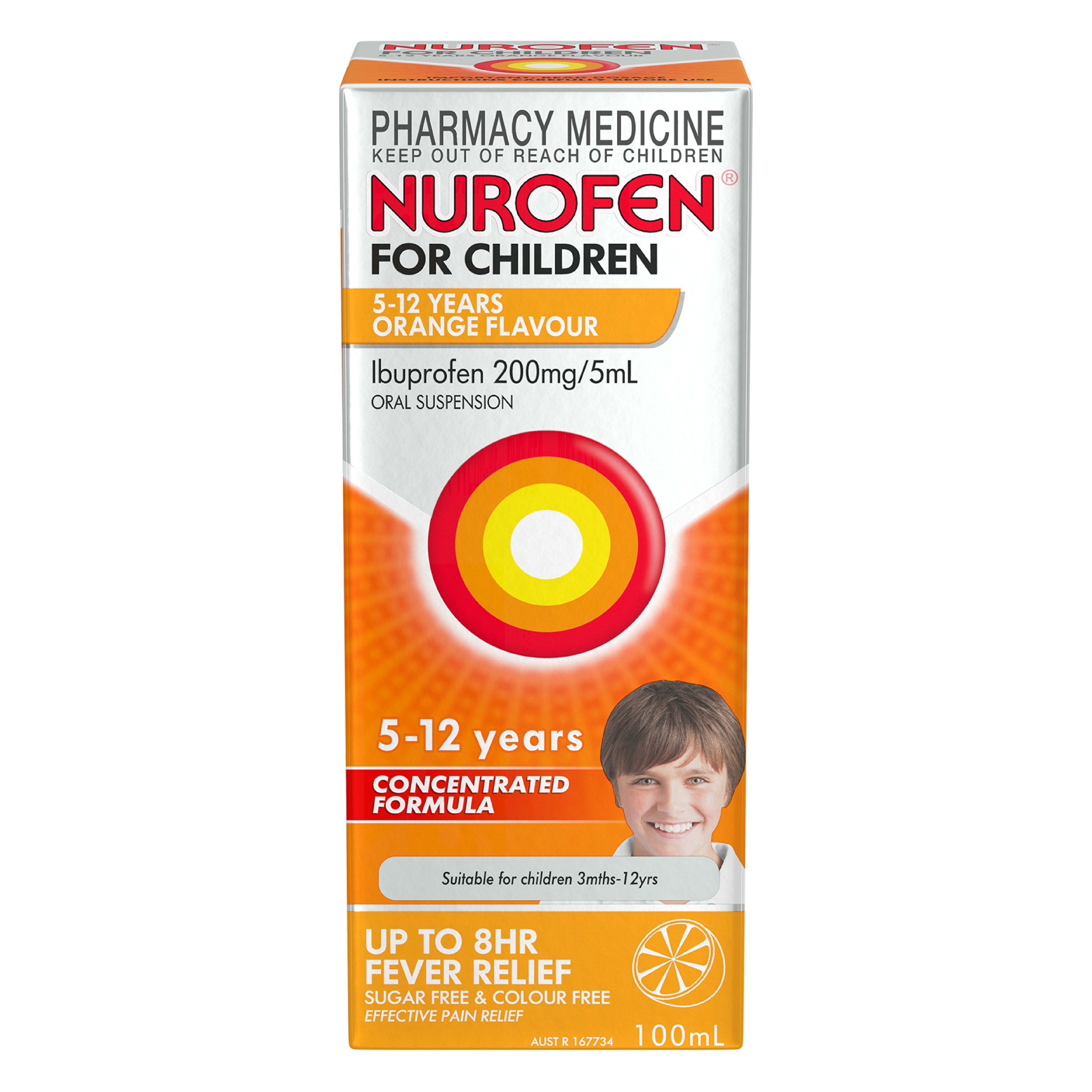 NUROFEN FOR CHILDREN 5 YEARS - 12 YEARS ORANGE 100ML - Image 2