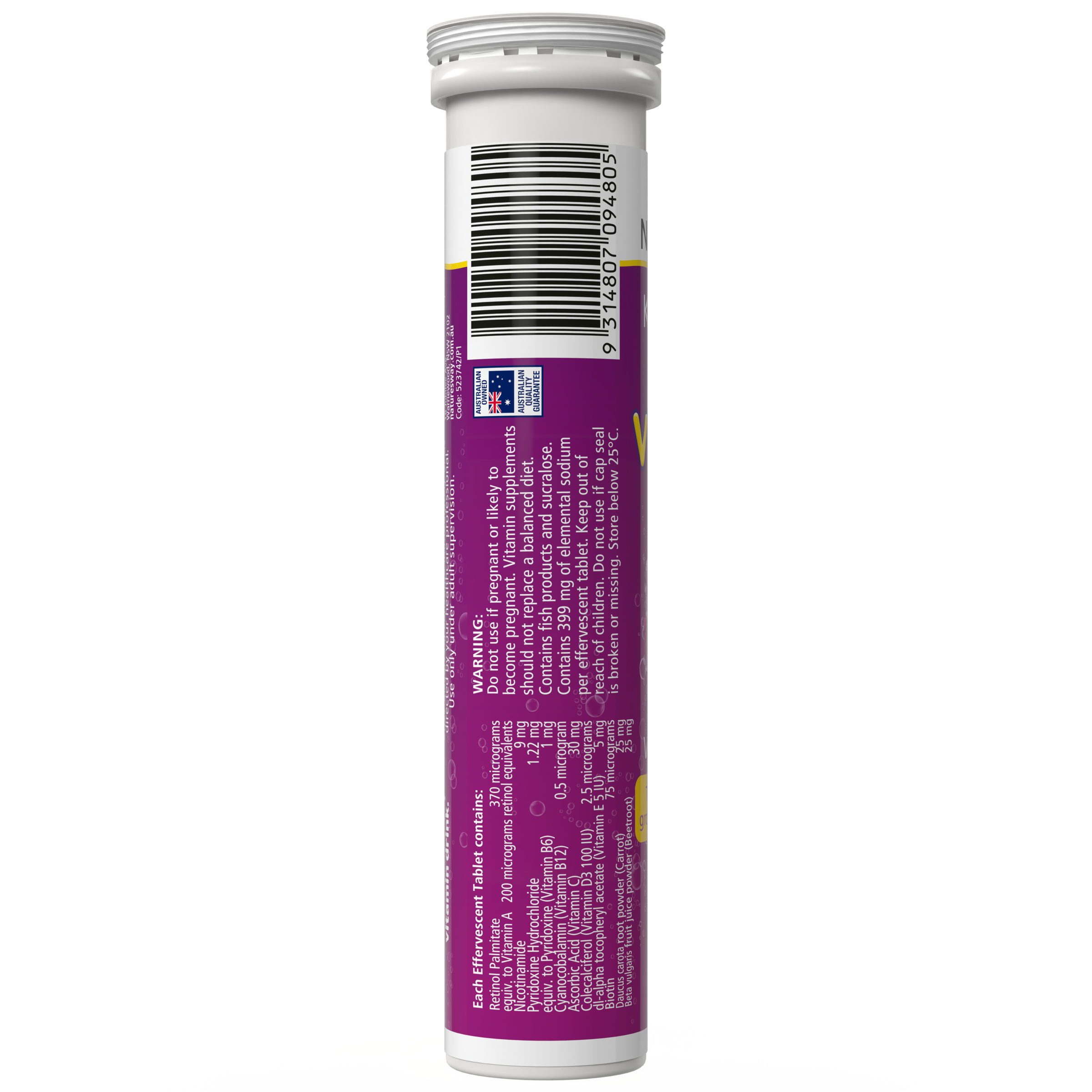 NATURES WAY KID SMART MULTI-VITAMIN EFFERVESCENT 15 TABLETS - Image 2