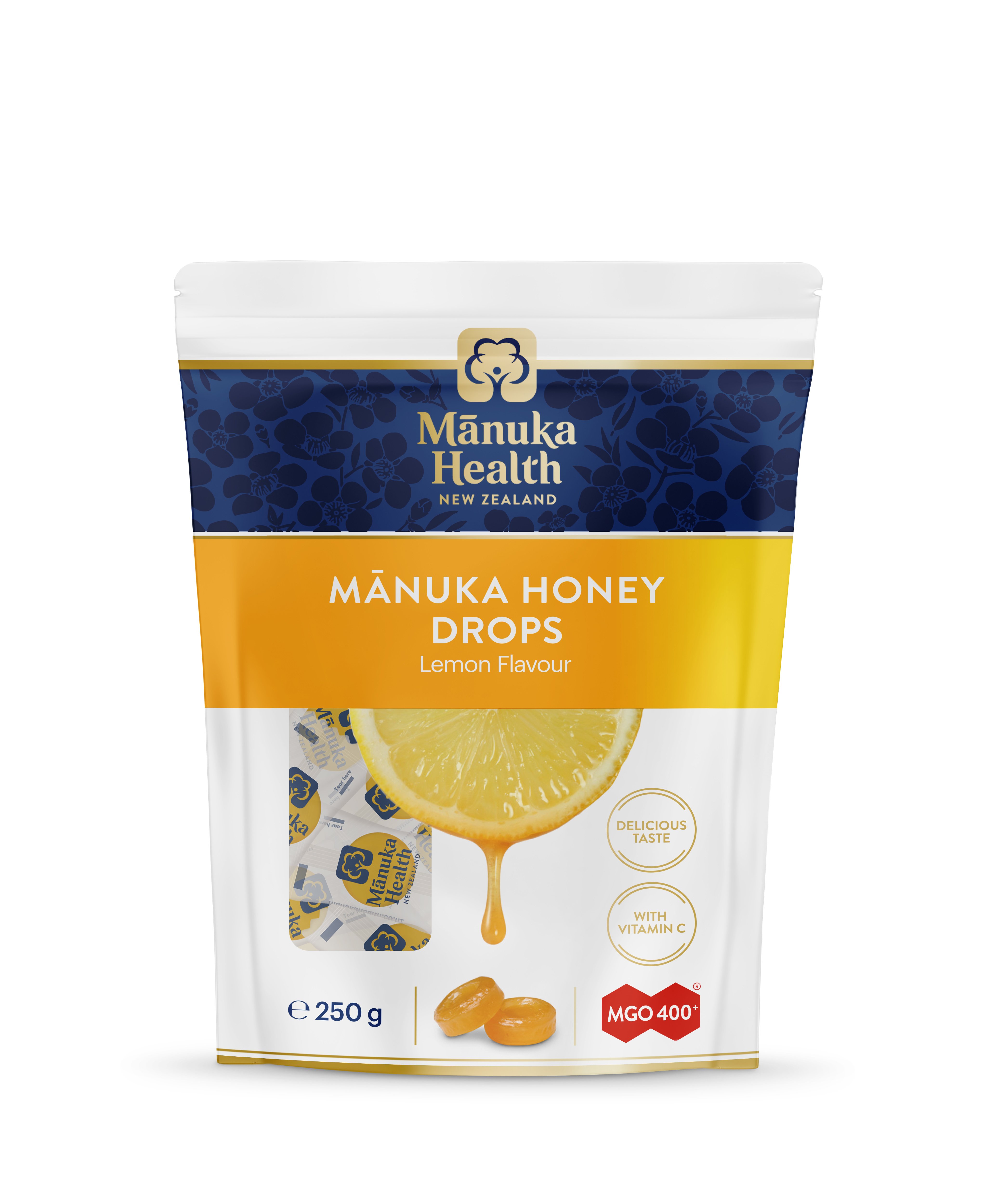 MANUKA HEALTH NZ MANUKA HONEY DROPS LEMON 58 PACK