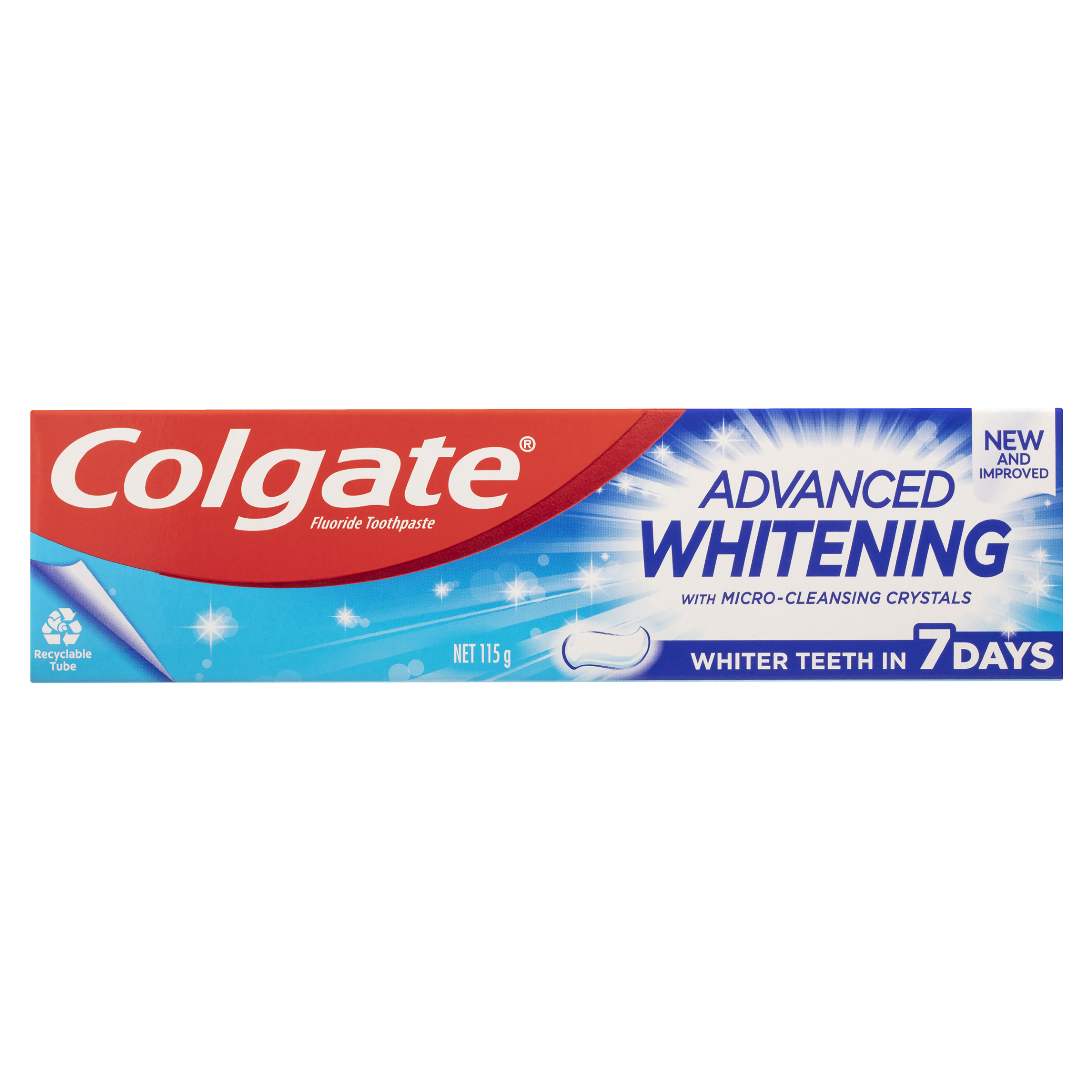 COLGATE TOOTHPASTE ADVANCED WHITENING CLEANSING CRYSTALS 115G - Image 2