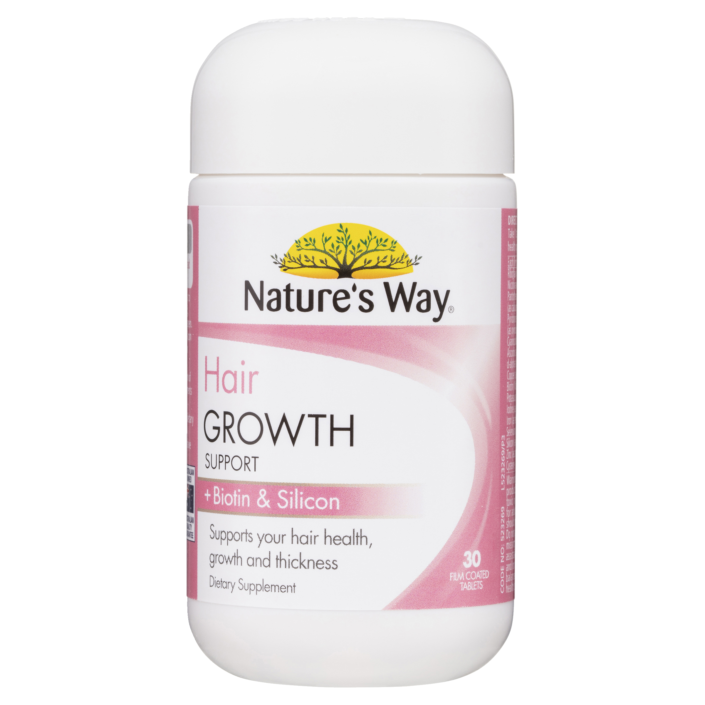 NATURES WAY HAIR GROWTH SUPPORT 30 TABLETS - Image 2