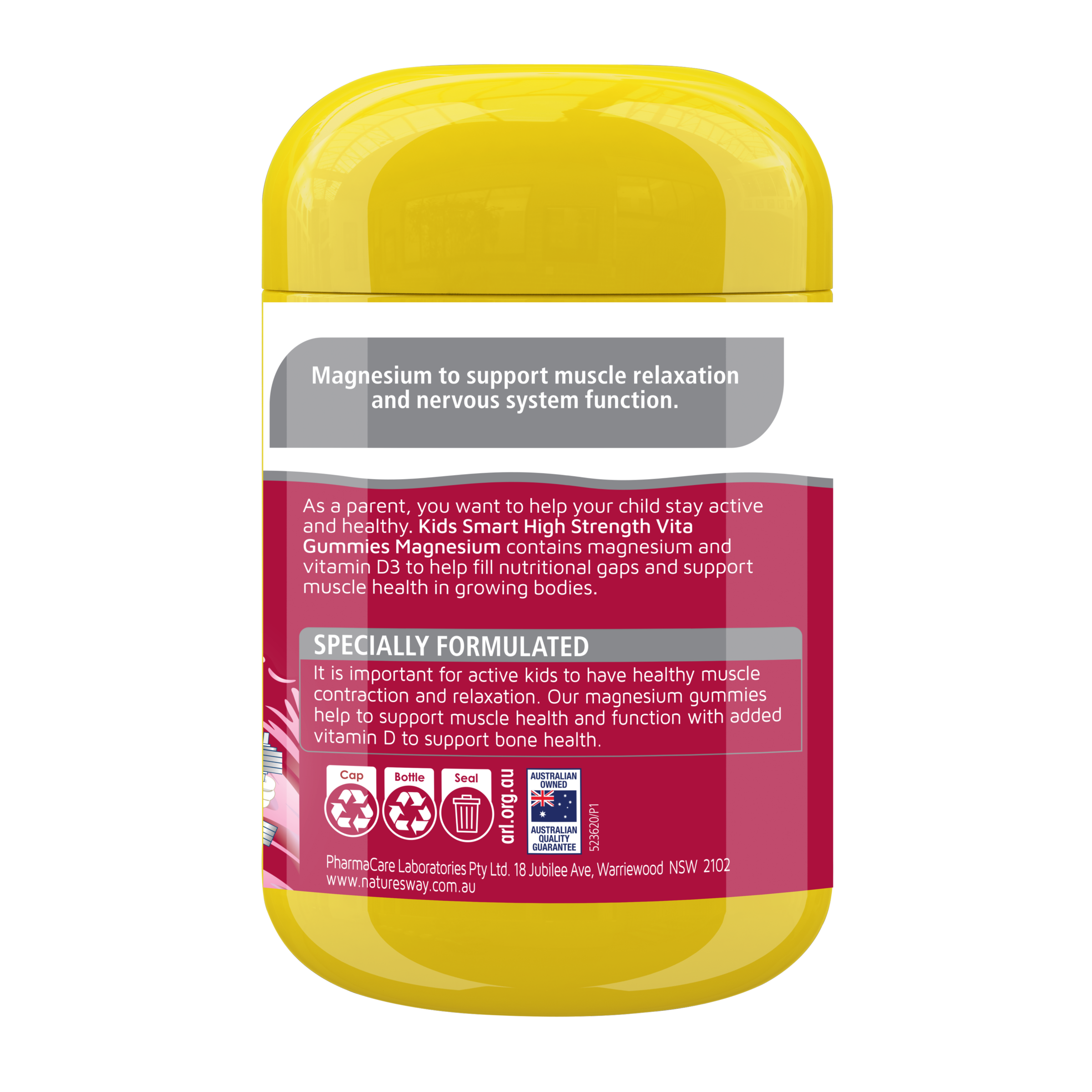 NATURES WAY KID SMART VITA GUMMIES HIGH STRENGTH MAGNESIUM 50 PASTILLES - Image 3