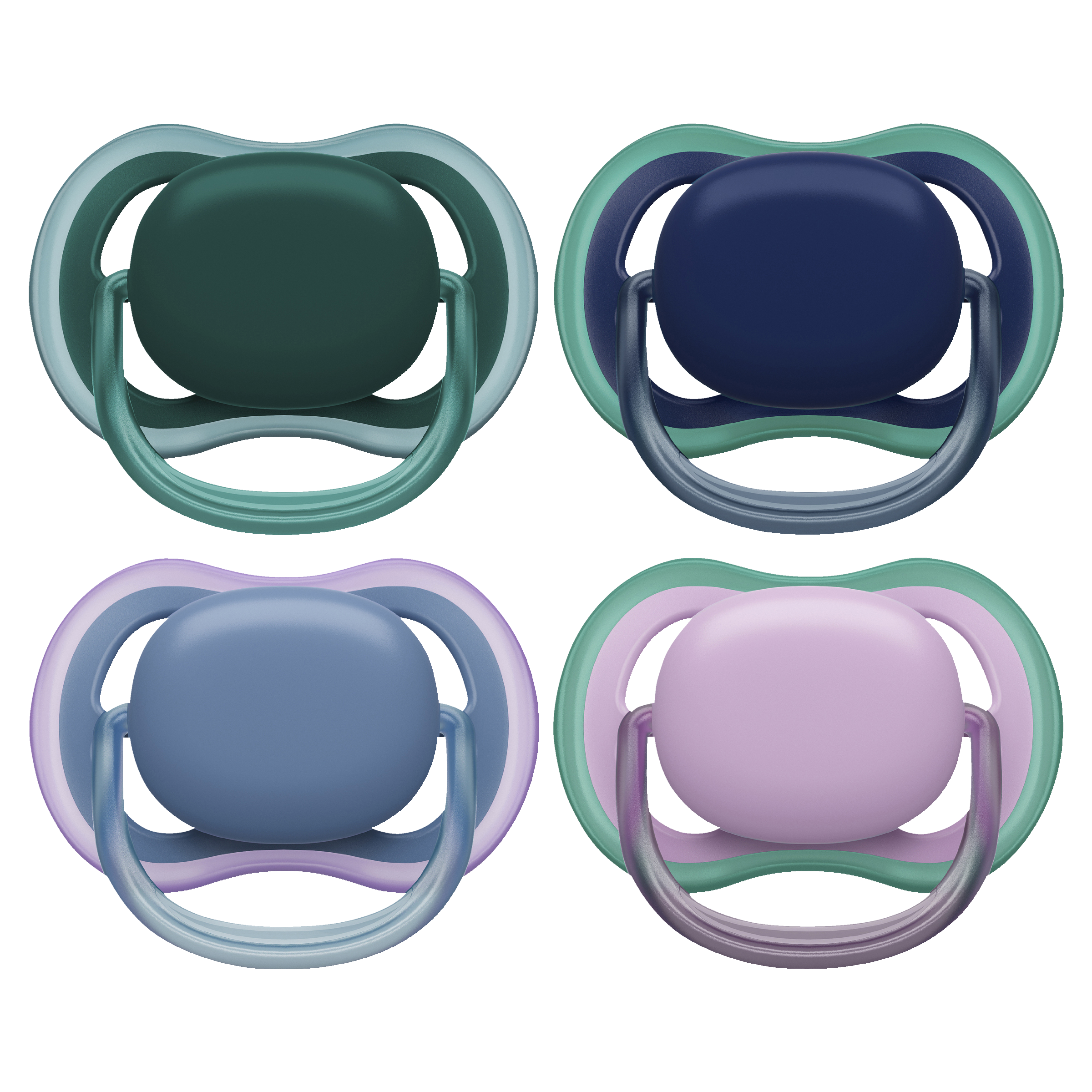 AVENT SOOTHER ULTRA AIR PLAIN AST 6-18MTHS+ 2 PACK - Image 2
