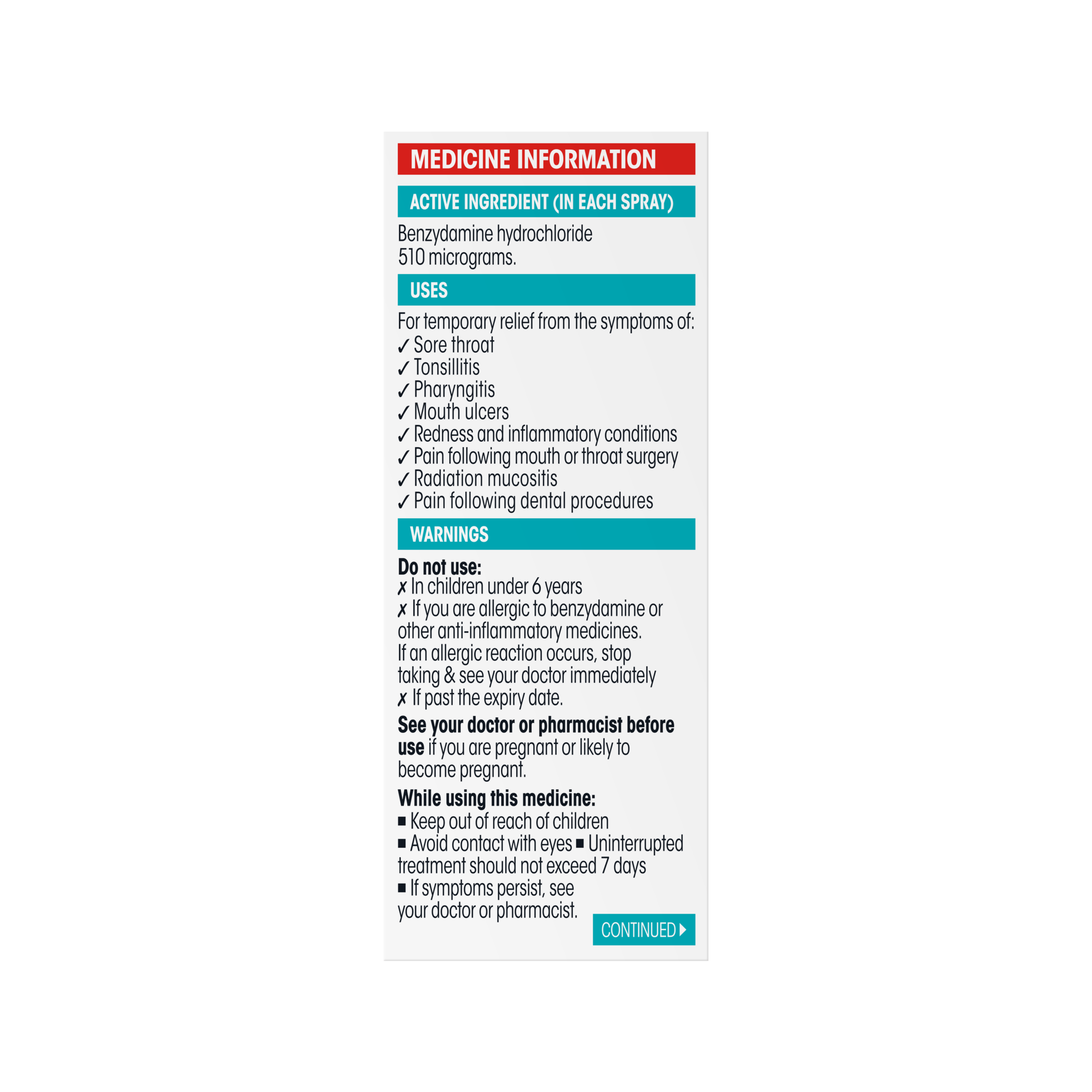 DIFFLAM FORTE SORE THROAT SPRAY 15ML - Image 2
