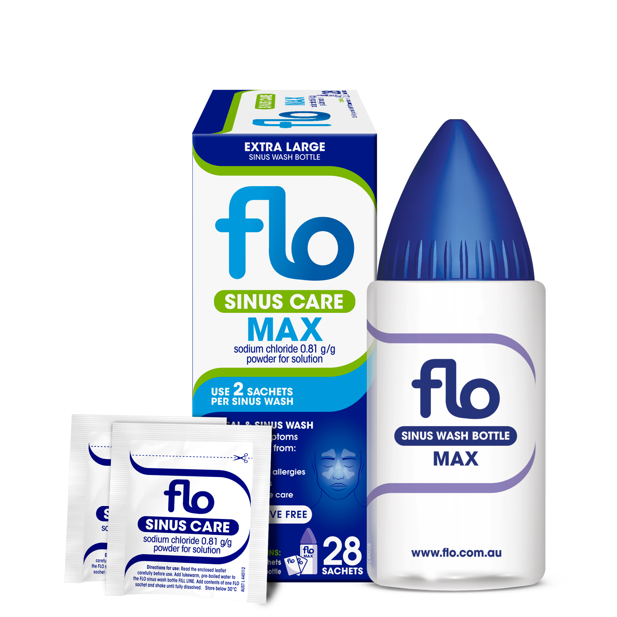 Flo Sinus Care Max Sachet Kit 28 Pack - Image 4