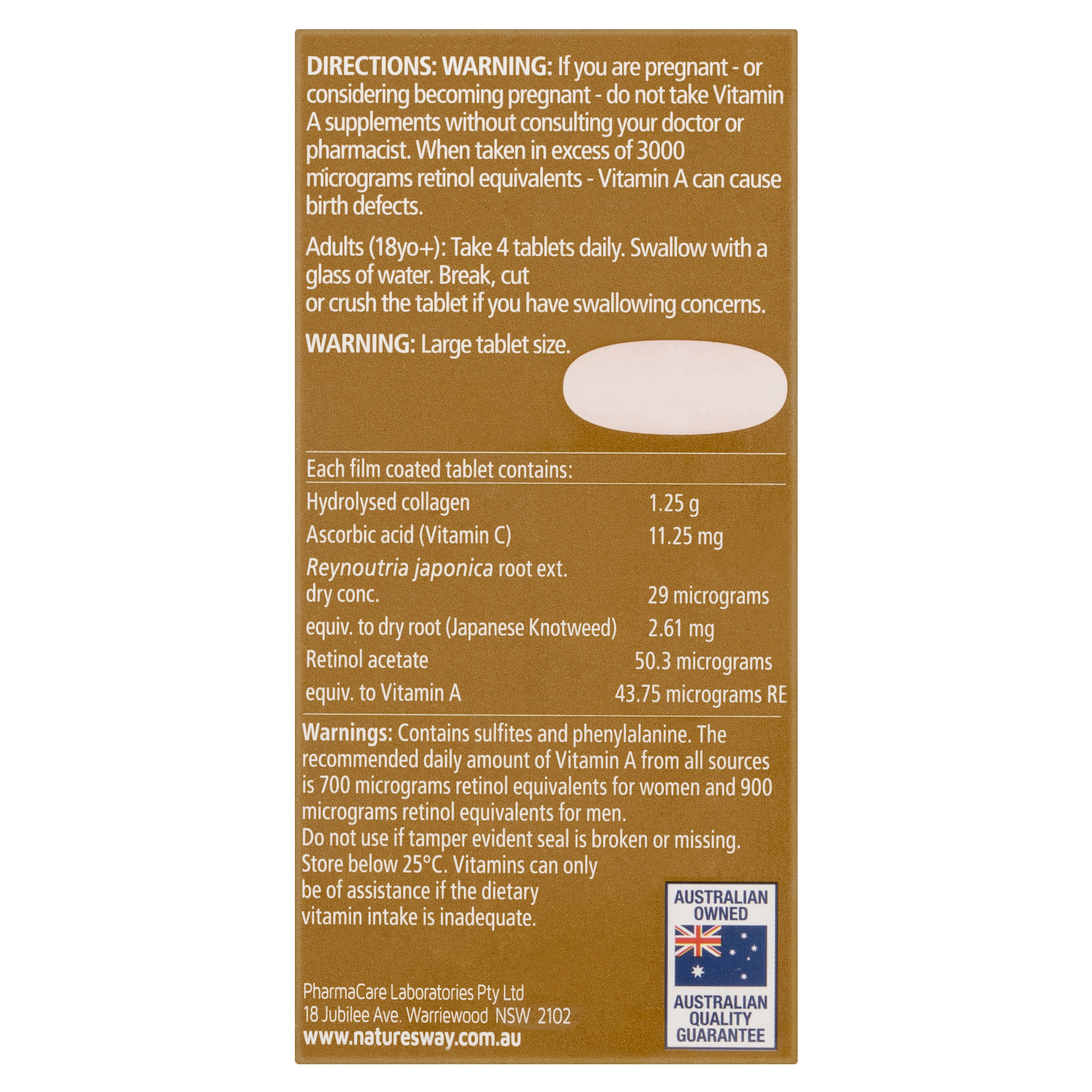 NATURES WAY BEAUTY COLLAGEN MATURE SKIN 60 TABLETS - Image 3