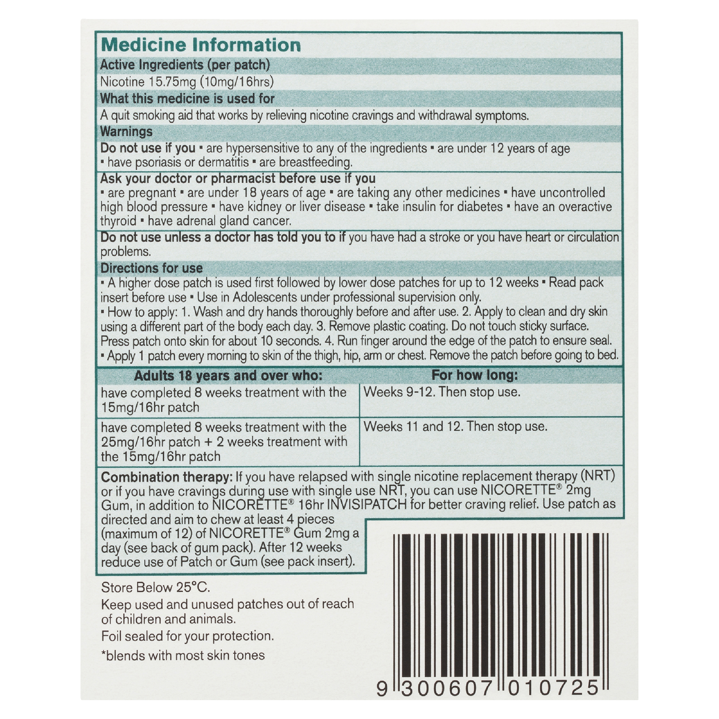 NICORETTE INVISIPATCH STEP 3 10MG 7 PACK - Image 4