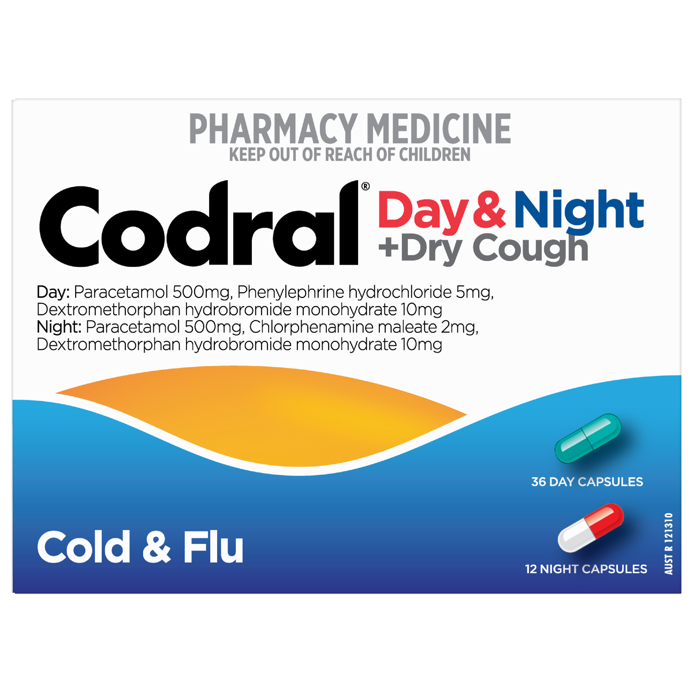 CODRAL COLD & FLU + COUGH PE 48 CAPSULES - Image 2